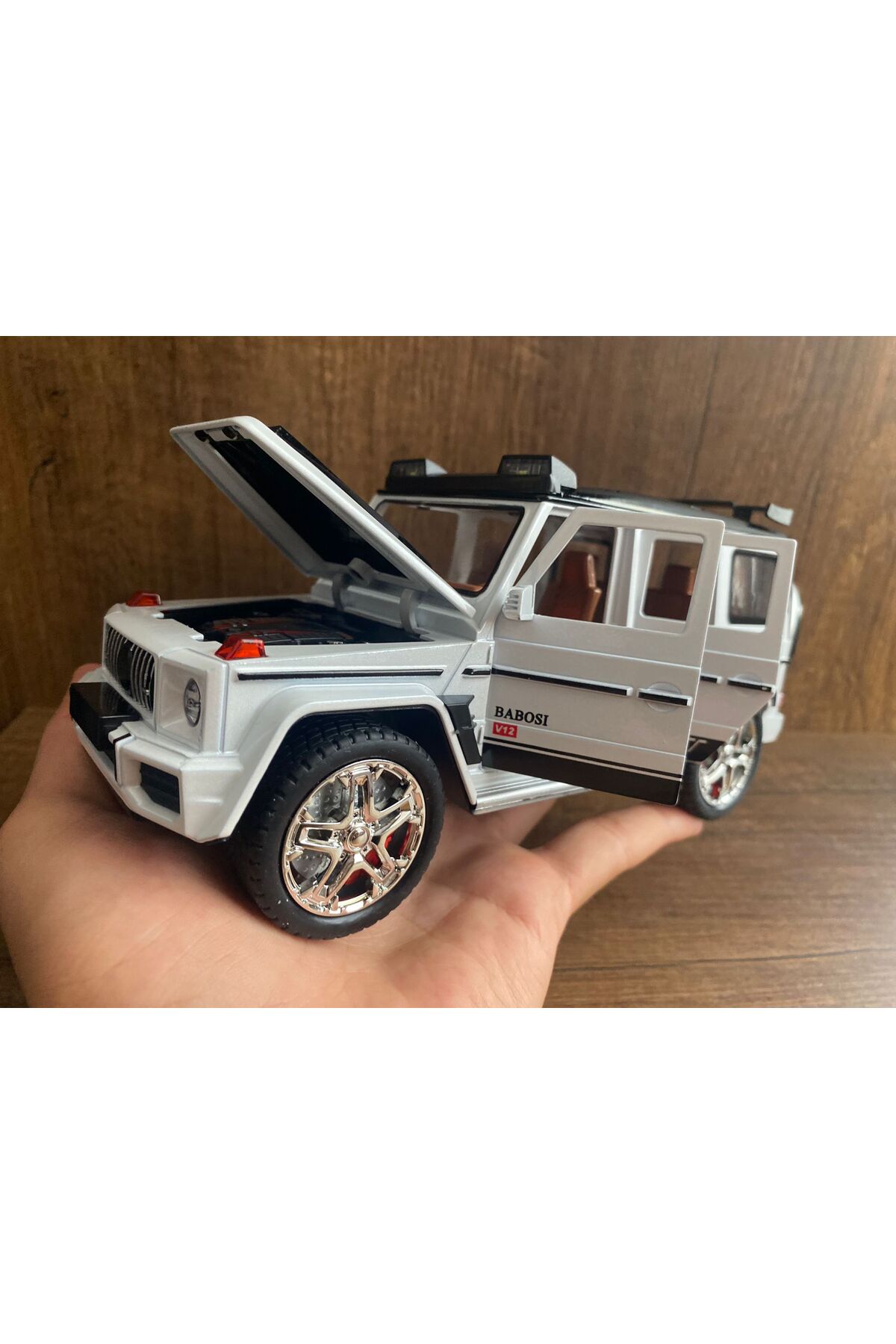 مدل خودرو MERCEDES G65 JEEP CAR G63 BRABUS ROCKET درهای فلزی باز اورجینال scntoys