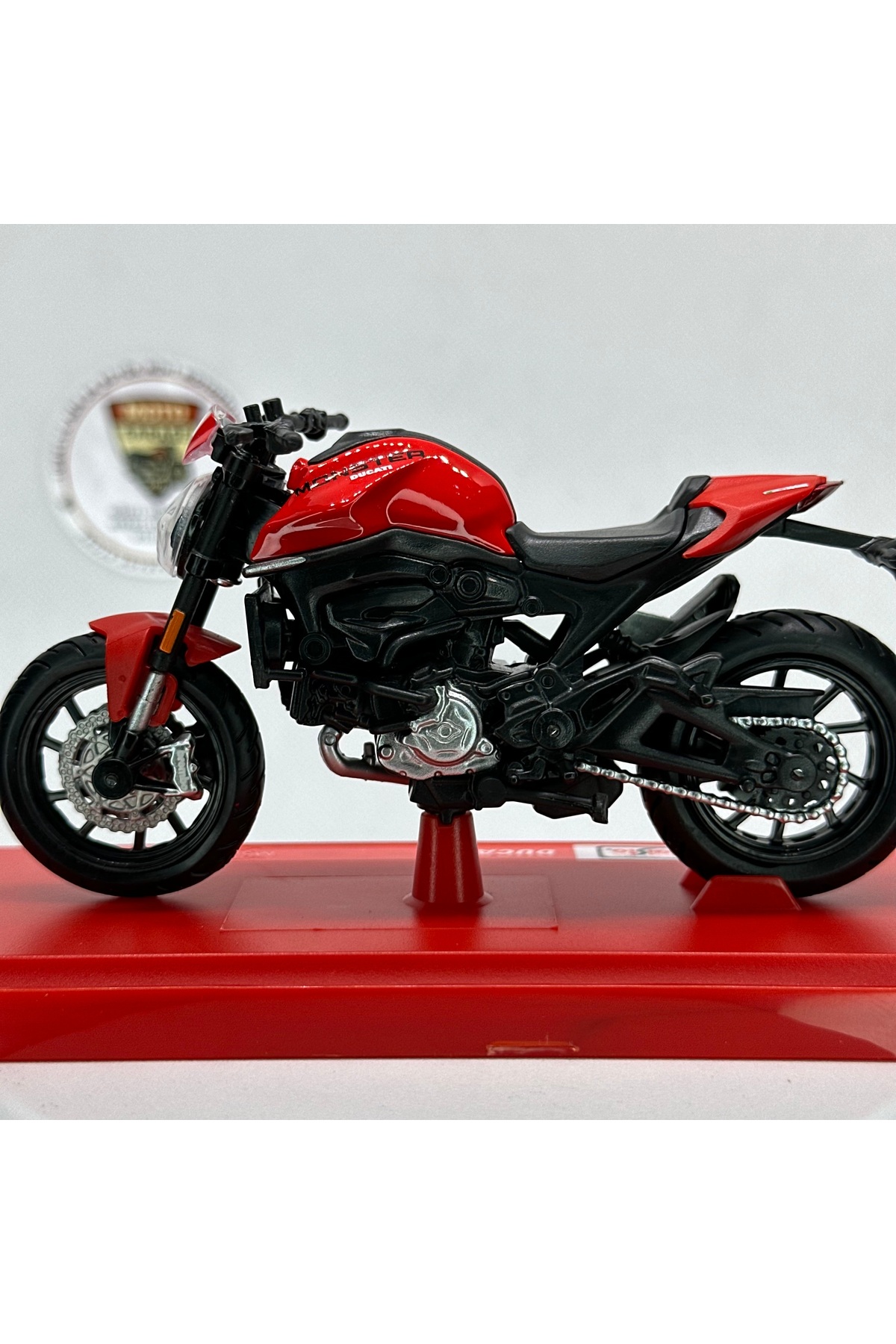 مدل خودرو MOTO GARAGE DUCATI MONSTER 1:18 DIECAST MODEL MOTORCYCLE – دارای مجوز موتورسیکلت فلزی اورجینال Maisto Diecast