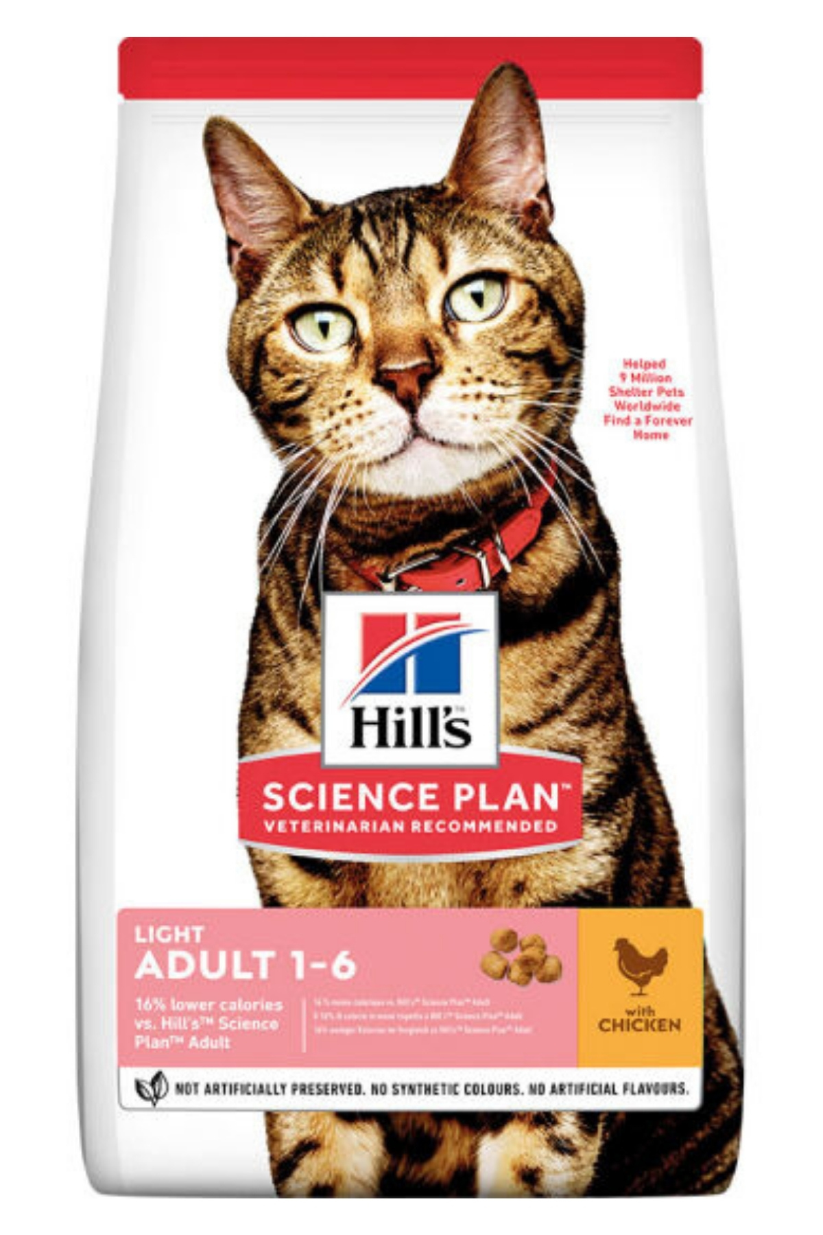 غذای خشک گربه هیلز Hill's Science Plan با طعم مرغ، لایت، ۱٫۵ کیلوگرم 1,5 Kg