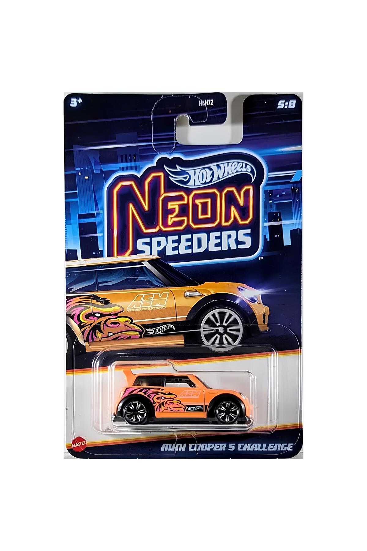 ماشین اسباب بازی چالش های نئون اسپیدر مینی کوپر اس از ترکیه HOT WHEELS