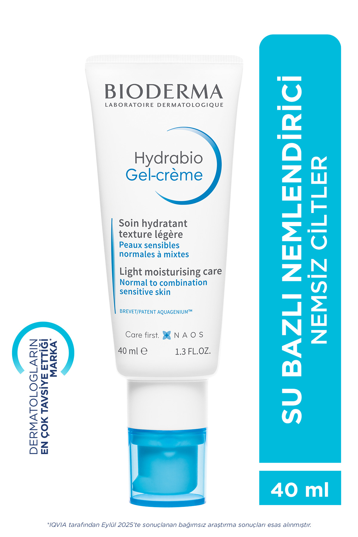 Bioderma مرطوب کننده ژل کرم پوست خشک Hydrabio با بافت ژلی و حاوی ویتامین E 40 میلی لیتر