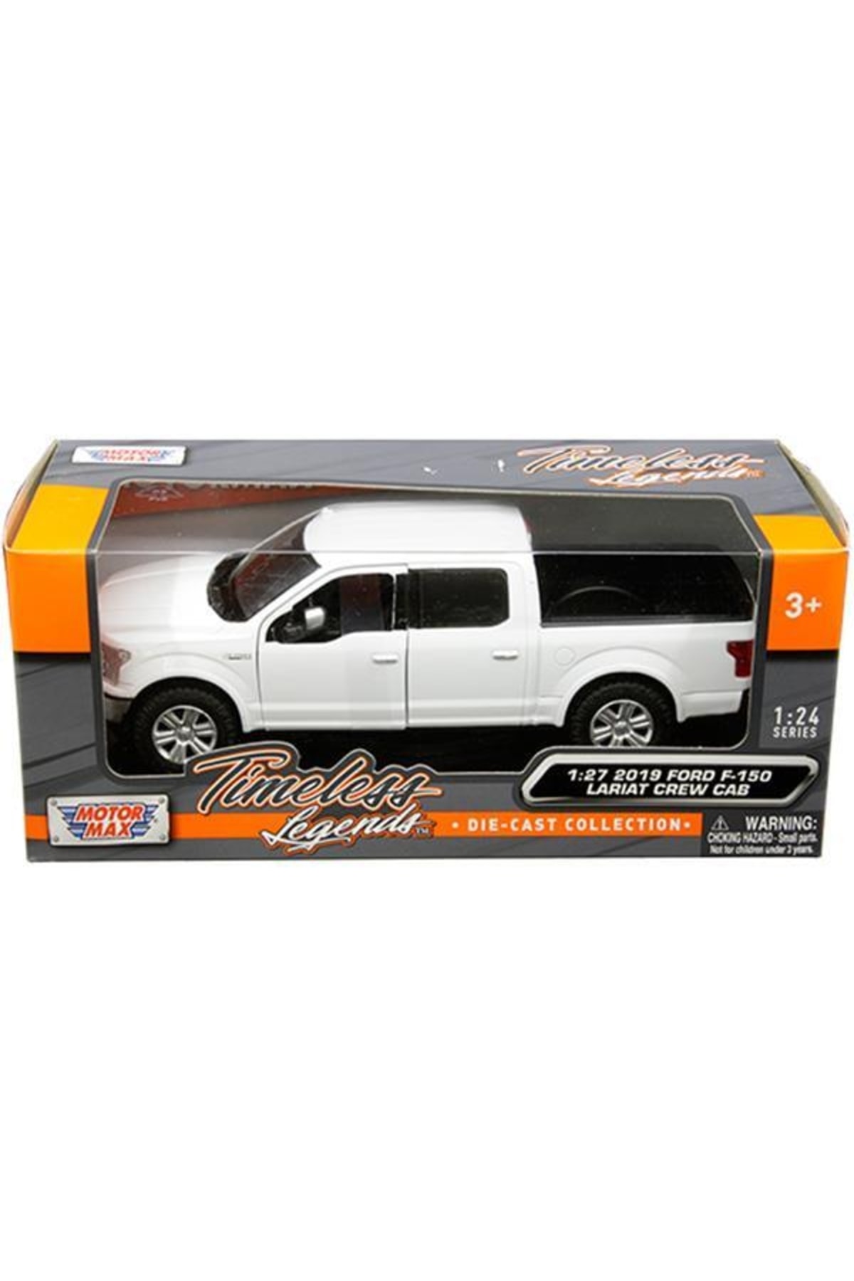مدل خودرو موتورمکس 2019 فورد F 150 لاریات خدمه کابین سفید 1:24 اورجینال Motor Max