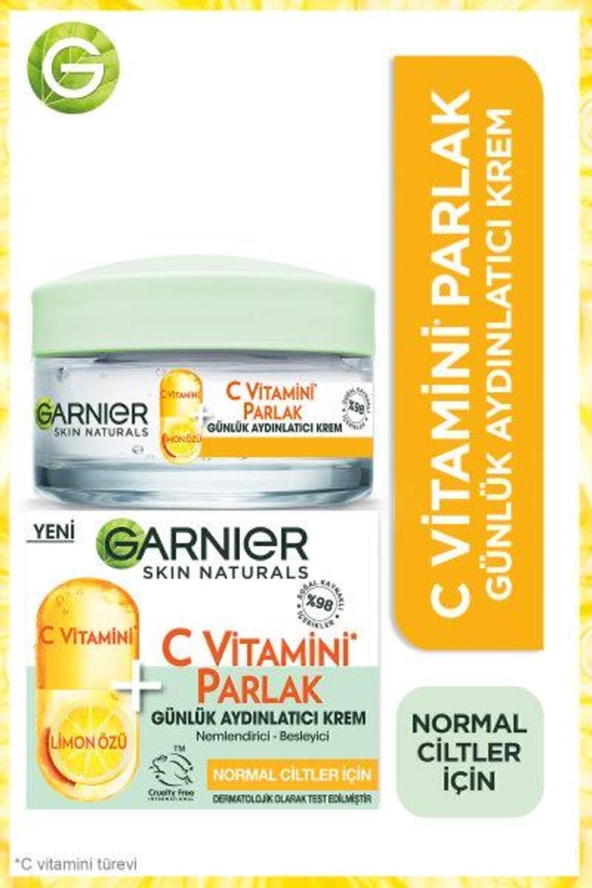 ست مراقبت پوست ویتامین C با 2 کرم مرطوب کننده روشنایی روزانه روشن + لیمو Garnier