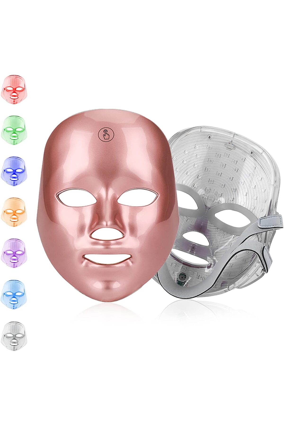 ماساژور صورت ماسک طلایی ال ای دی ماساژ روشن کننده پوست و احیای منافذ اورجینال TheBeautyStore