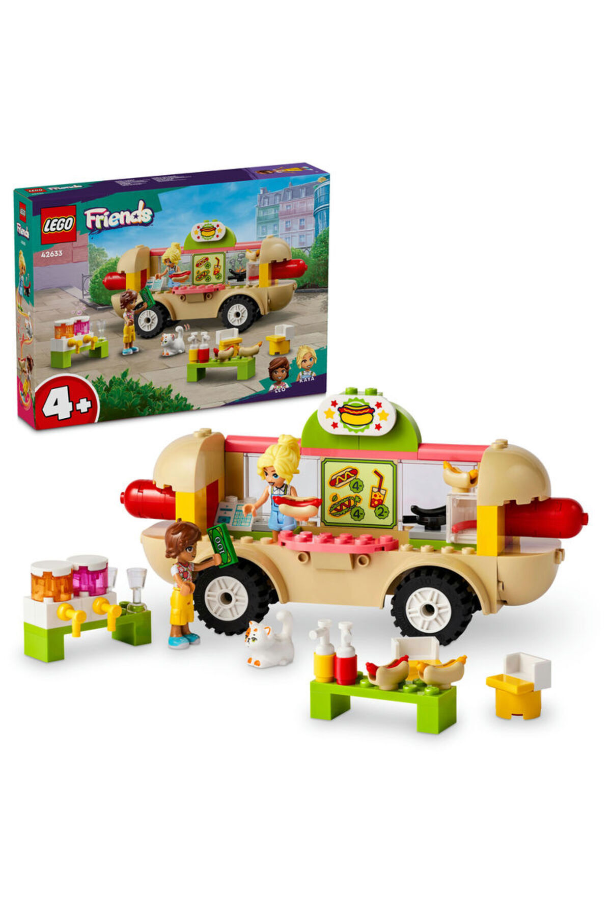 لگو و اسباب بازی های ساخت محور چرخ دستی هات داگ اورجینال LEGO