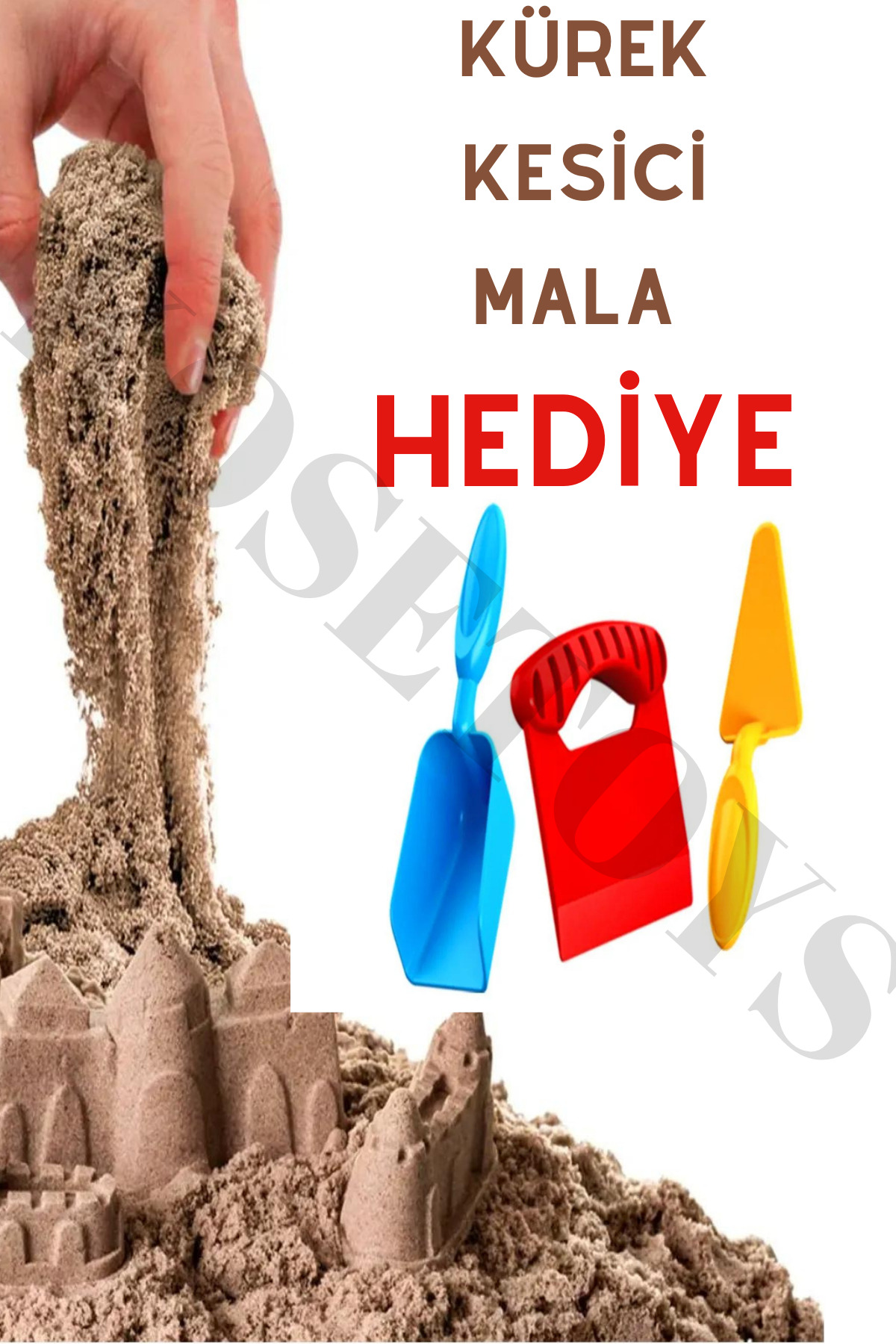 لگو و اسباب بازی های ساخت محور ماسه جنبشی 1 کیلوگرمی رنگ طبیعی ماله برش بیل دار گنجانده شده است از ترکیه kosetoys