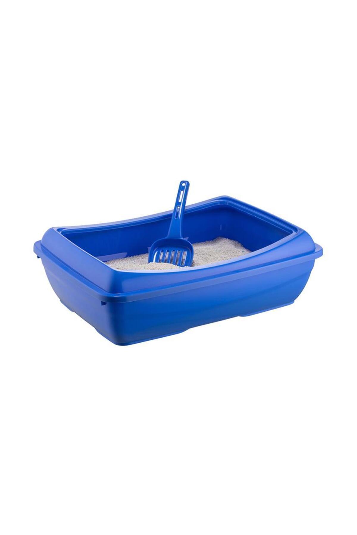 توالت روباز بزرگ گربه اومنی‌پازار Omnipazar مدل SY-5095، آبی