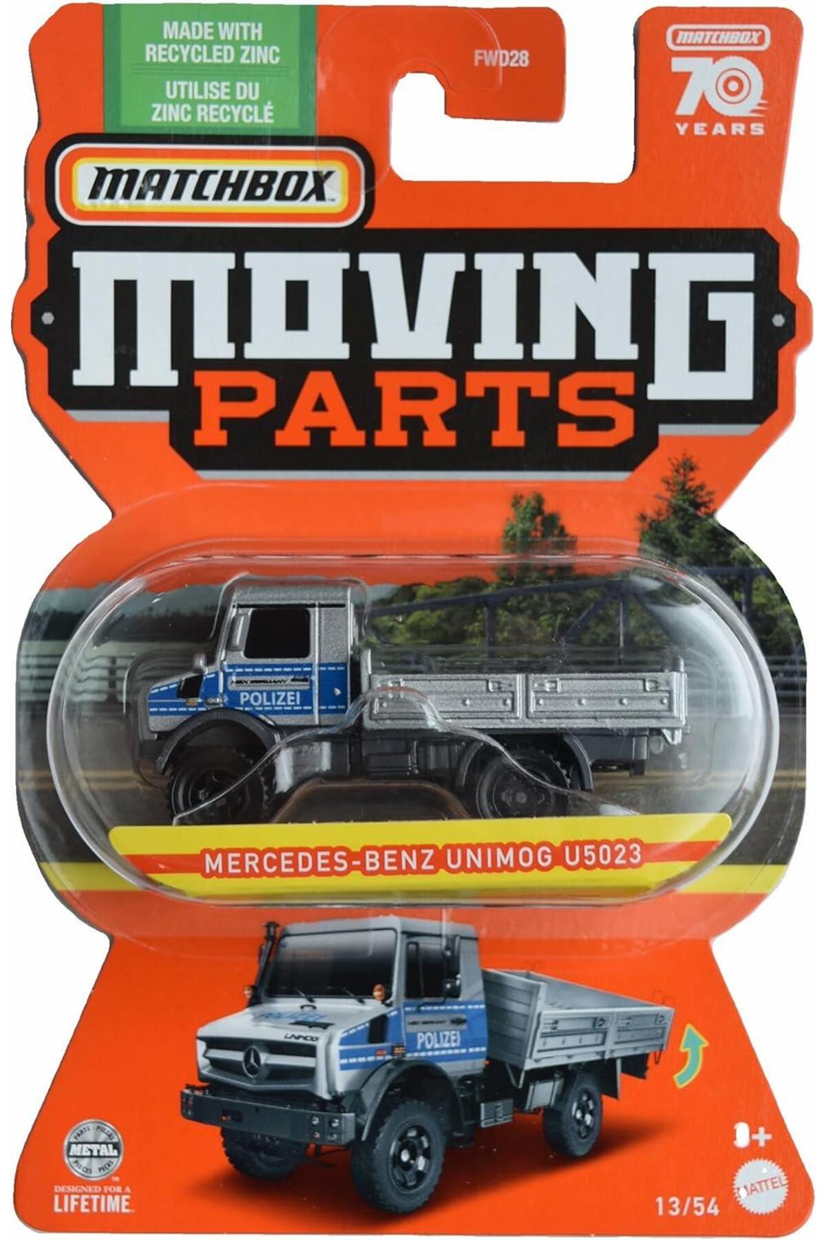 ماشین اسباب بازی قطعات متحرک اتومبیل مرسدس بنز UNIMOG U5023 FWD28 HLF98 Matchbox