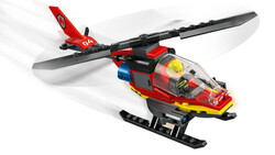 مجموعه ساختنی لگو LEGO سیتی بالگرد نجات آتش‌نشانی مدل 60411، ۸۵ قطعه، حداقل سن ۵ سال