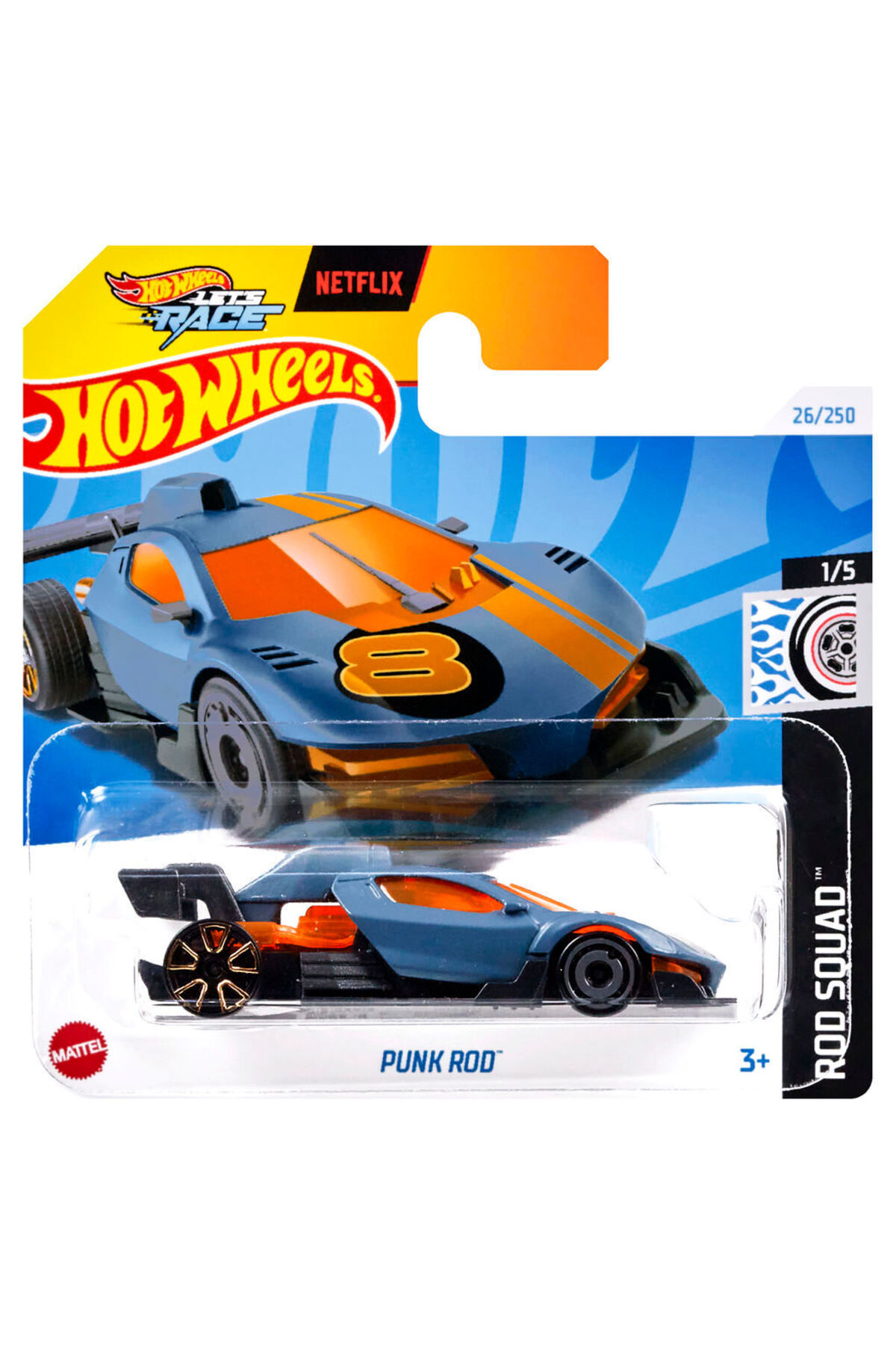 ماشین اسباب بازی تک اتومبیل های پانک میله HTC98 هات ویلز اورجینال HOT WHEELS