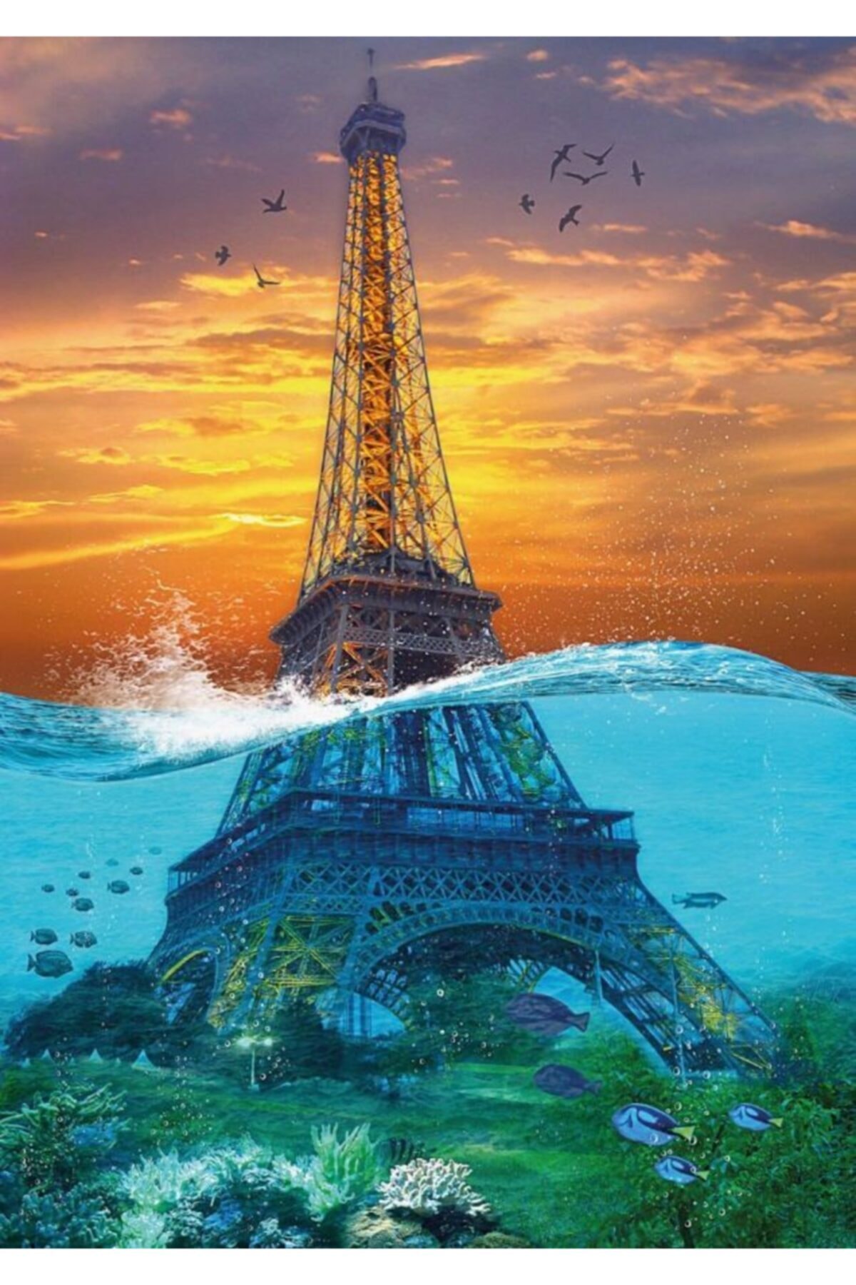 پازل 1500 قطعه مینی برج ایفل فوق العاده 44008 نوا اورجینال Nova Puzzle