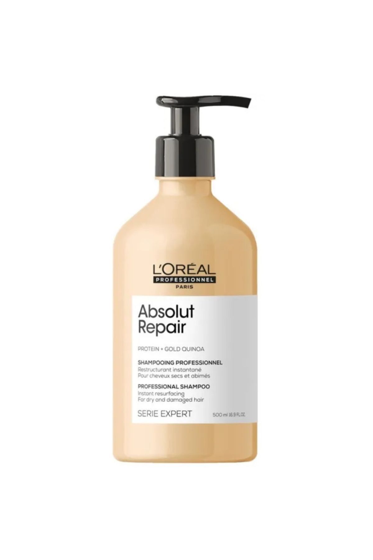 شامپو مردانه و زنانه ABSOLUT REPAIR SERIE EXPERT برای انواع مو آسیب دیده 500 میل EVALOR2 L'oreal Professionnel
