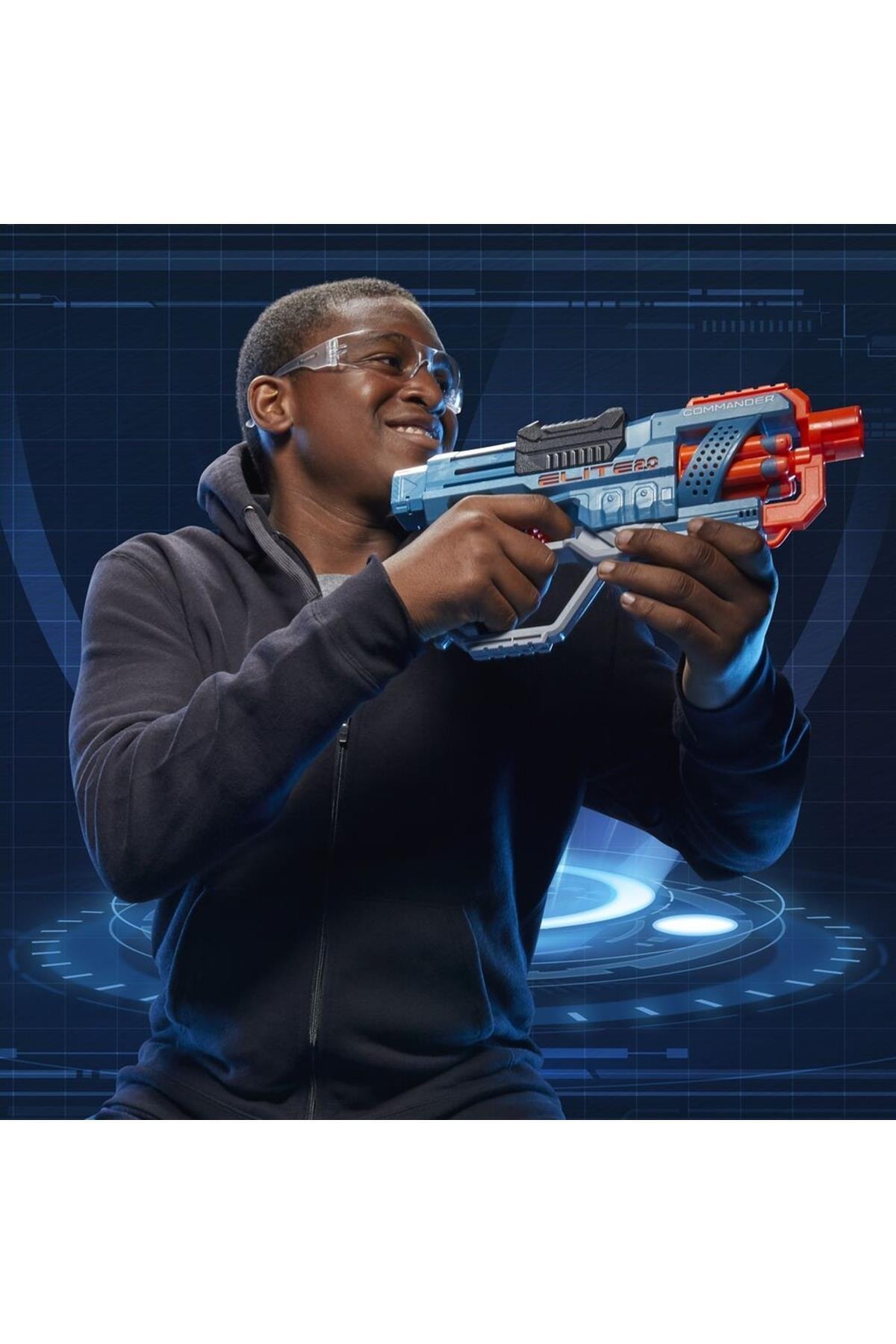 تفنگ های اسباب بازی و آب ELITE 2.0 COMMANDER RD 6 نرف اورجینال Nerf