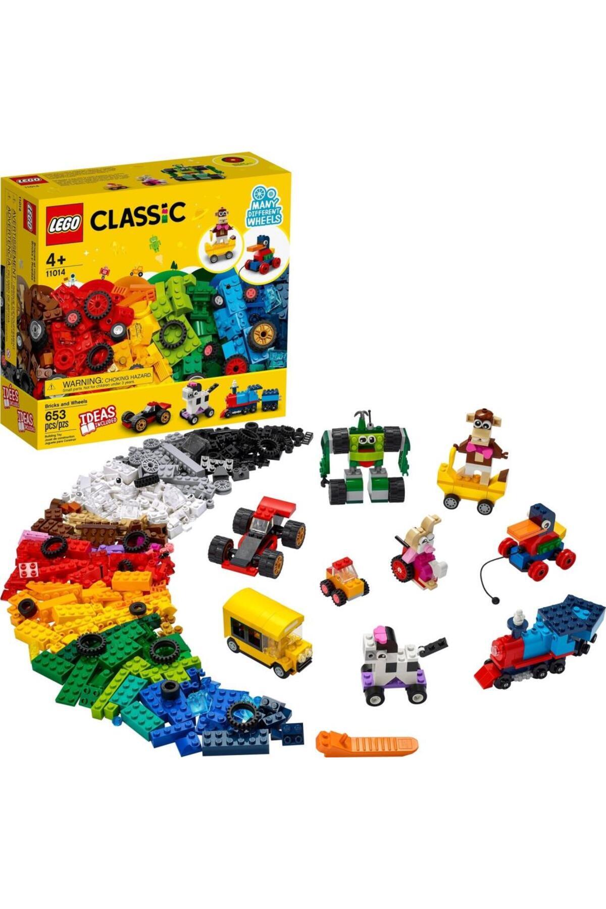 LEGO لگو آجر و چرخ کلاسیک ست ساختمان اسباب بازی خلاقانه 11014 (653 عدد)