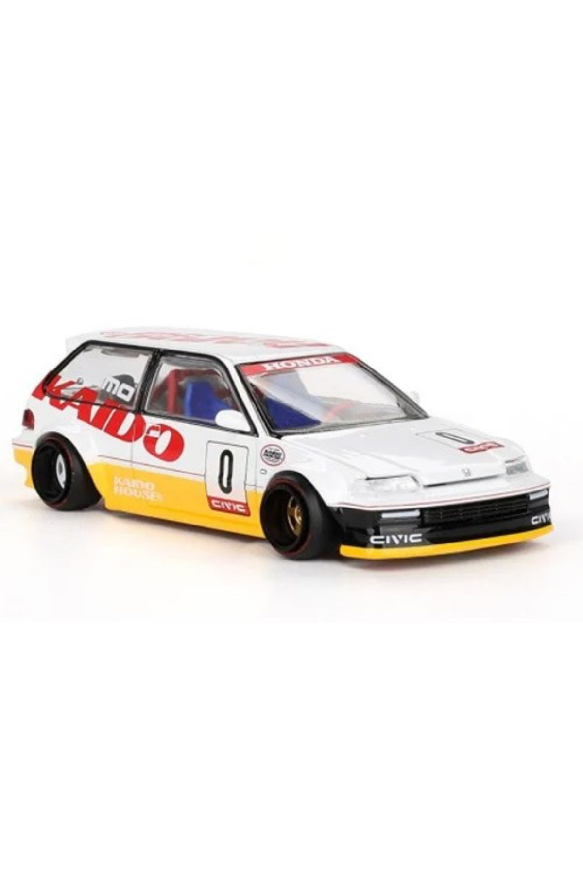 مدل خودرو KAIDO HOUSE MINI GT HONDA CIVIC EF KANJO V1 سفید – ماشین DIECAST SCALE 1:64 اورجینال mini gt