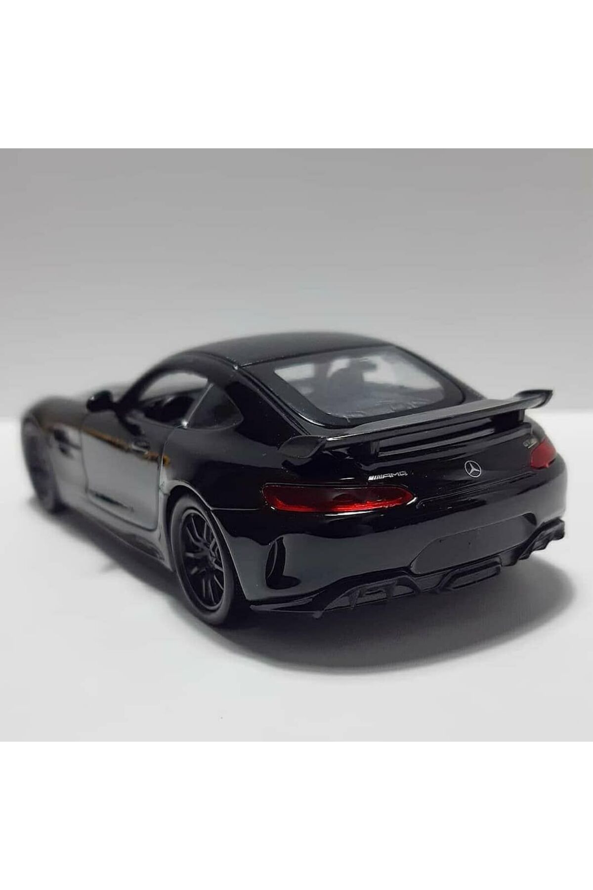 مدل خودرو 1.36 SCALE WELLY BRAND LICENSED MERCEDES AMG GTR مشکی COLOR 12CM MEDEL METAL CAR اورجینال WELLY