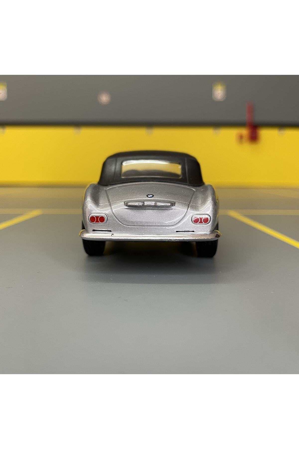 مدل خودرو BMW 507 1956 1 36 SCALE C&amp;C MODEL GARAGE PULL DROP DIECAST METAL TOY CAR اورجینال WELLY