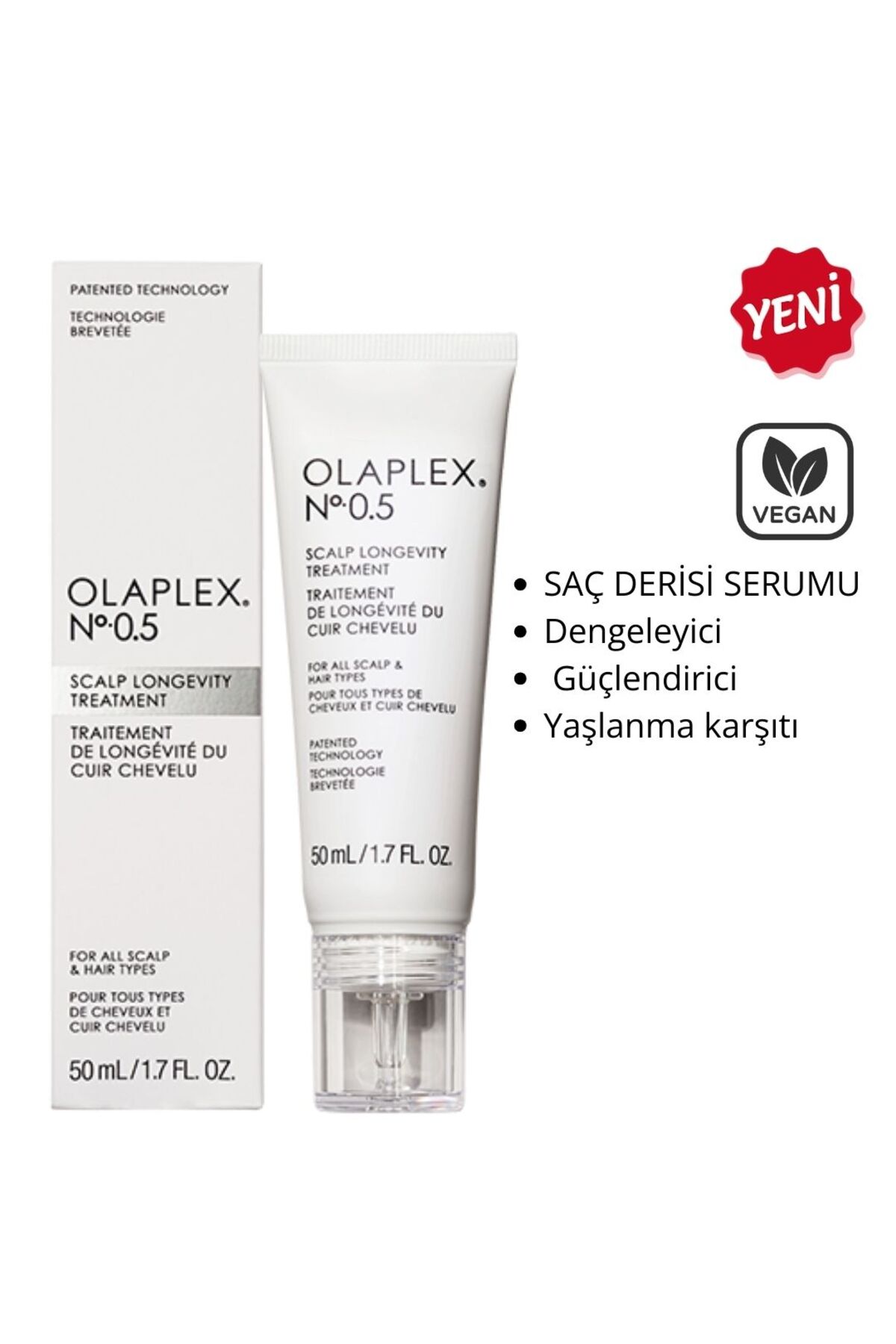 سرم و روغن مو شماره 0.5 درمان طول عمر پوست سر Olaplex
