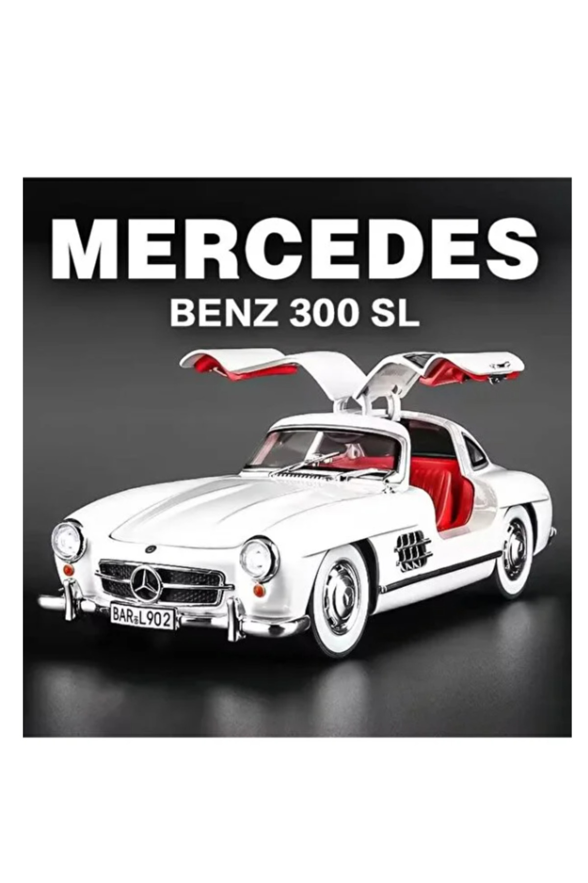 مدل خودرو ماشین 1:24 مرسدس 300 SL DIECAST اورجینال WELLY