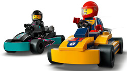 مجموعه ساختنی لگو LEGO سیتی کارتینگ و رانندگان مسابقه مدل 60400، ۹۹ قطعه، حداقل سن ۵ سال