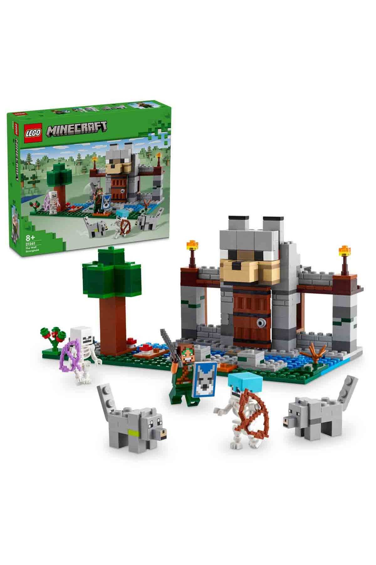 لگو و اسباب بازی های ساخت محور MINECRAFT WOLF CASTLE 21261 SKELETON برای کودکان 8 سال بالاتر که عاشق ماجراجویی هستند اورجینال LEGO