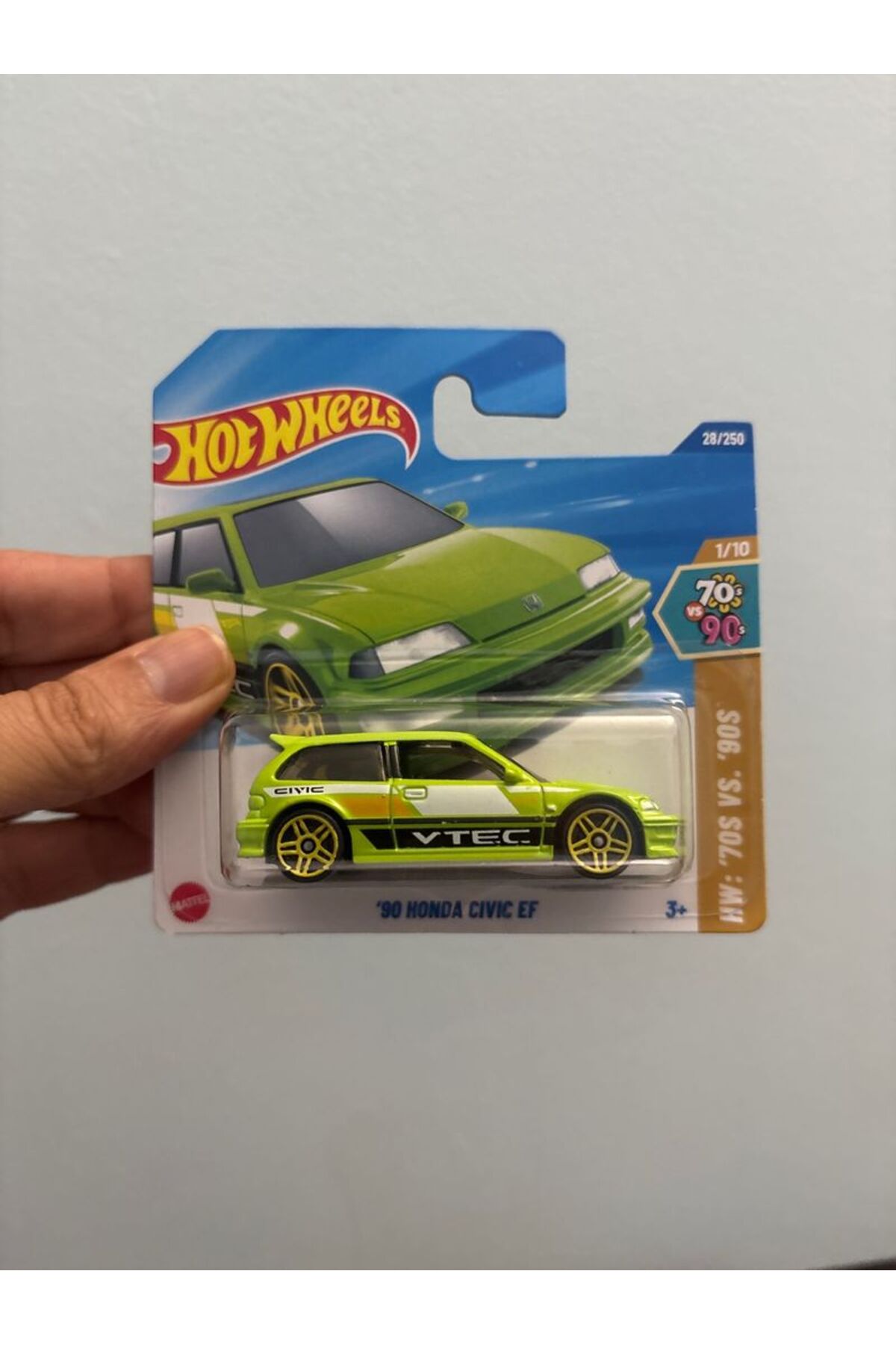 ماشین اسباب بازی 90 HONDA CIVIC EF 1:64 مدل DIECAST هات ویلز اورجینال HOT WHEELS