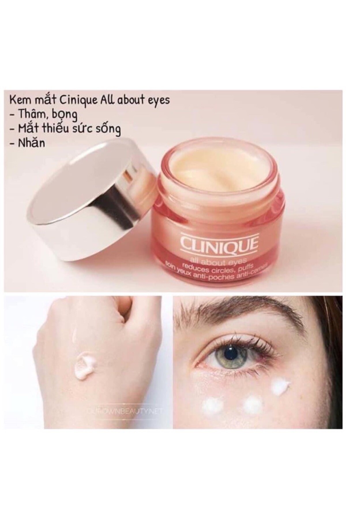 Clinique مراقبت از ناحیه چشم ها با کرم All About Eyes 5 میلی لیتر. ارتفاع سفر