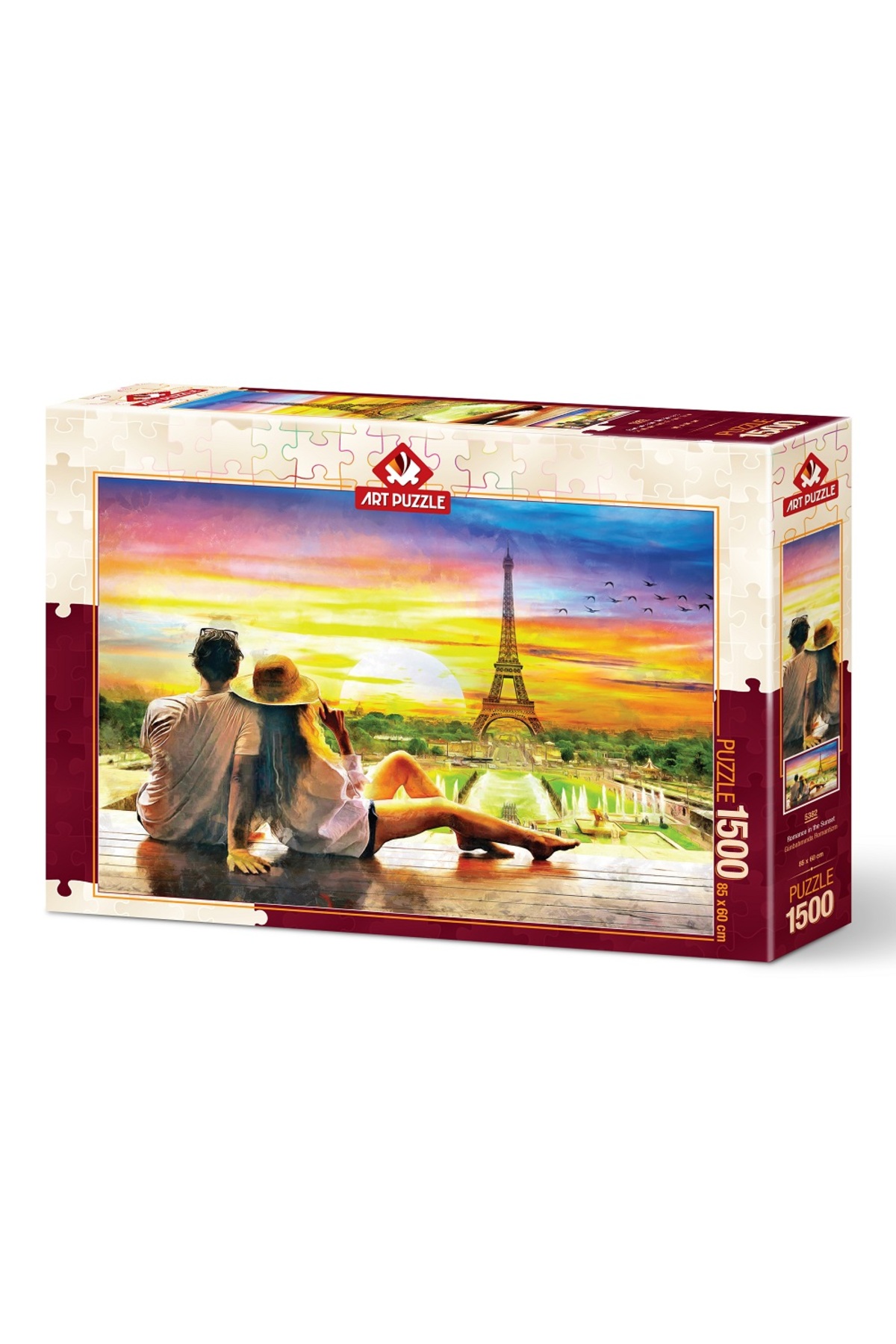 پازل رمانتیسم در غروب آفتاب 1500 قطعه اورجینال ارت Art Puzzle