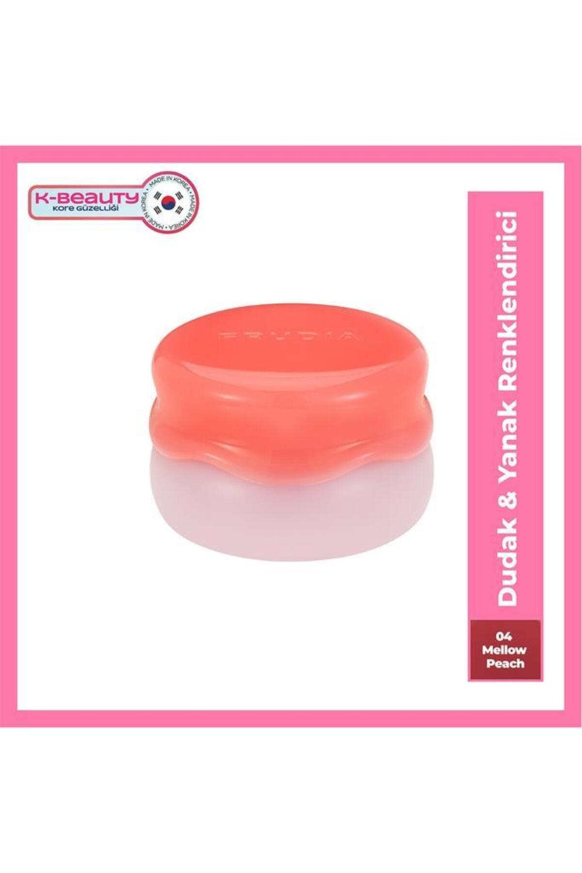 بالم رنگی لب و گونه فرودیا FRUDIA Glow Jam Peach 04