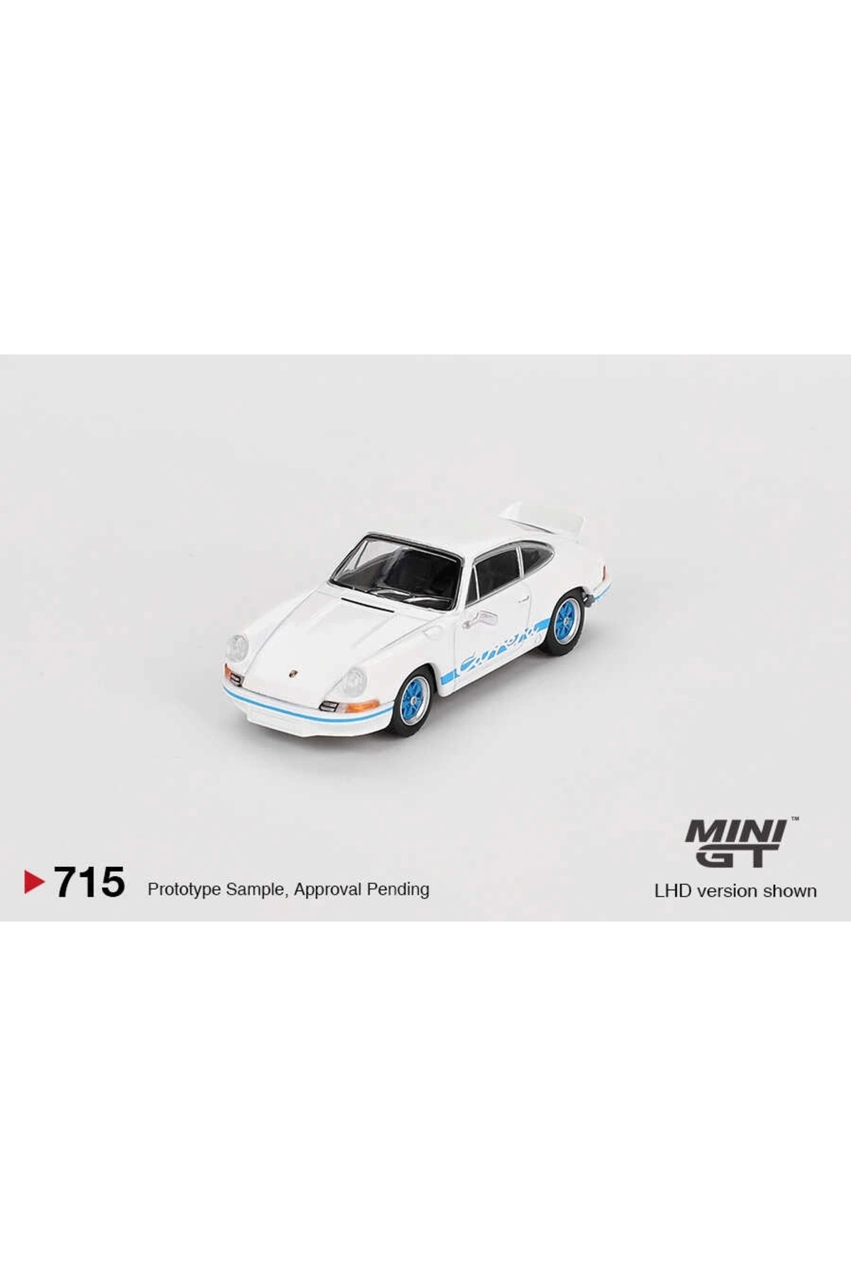 مدل خودرو 1 64 PORSCHE 911 CARRERA RS 2.7 GRAND PRIX سفید WITH BLUE LIVERY MGT00715 اورجینال mini gt
