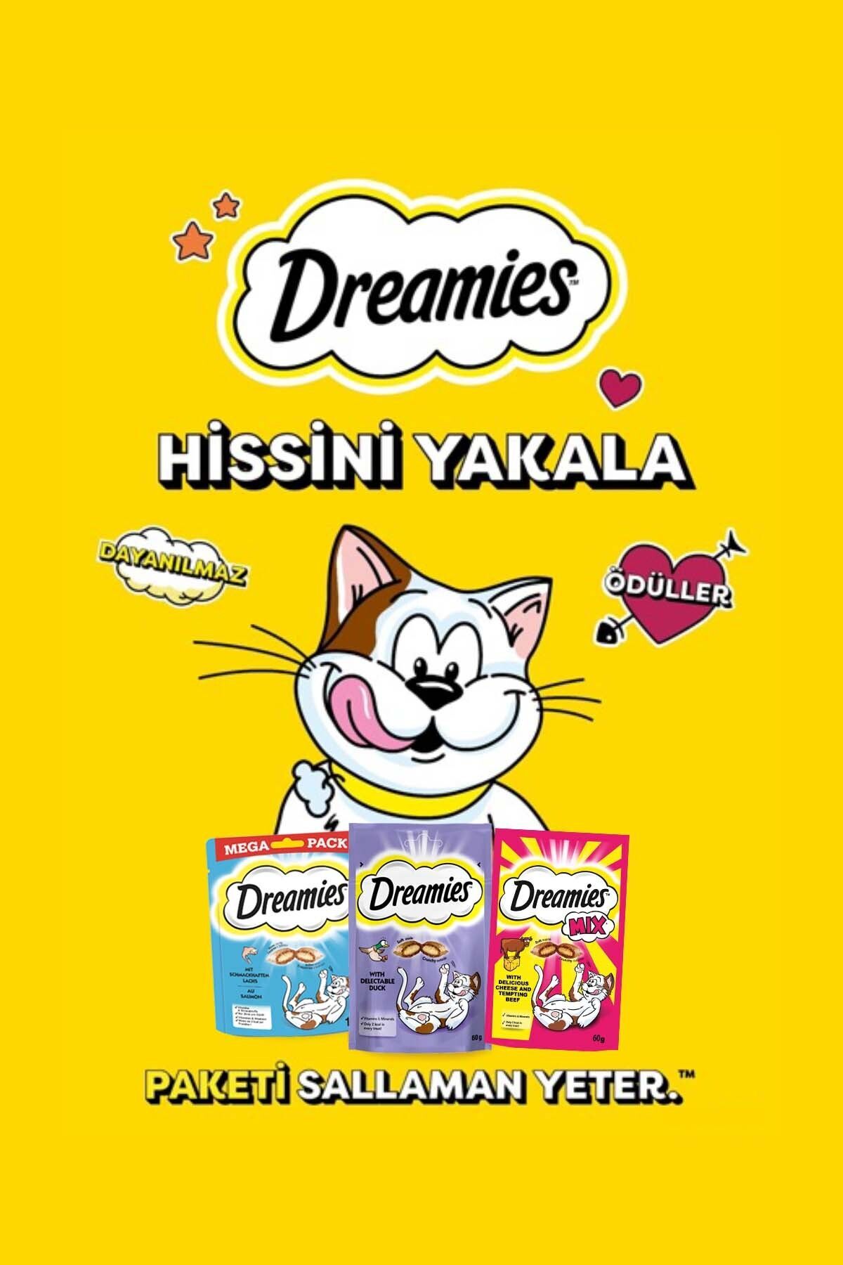 تشویقی گربه دریمیز Dreamies، بسته مخلوط ۶۰ گرم × ۳۶ عدد