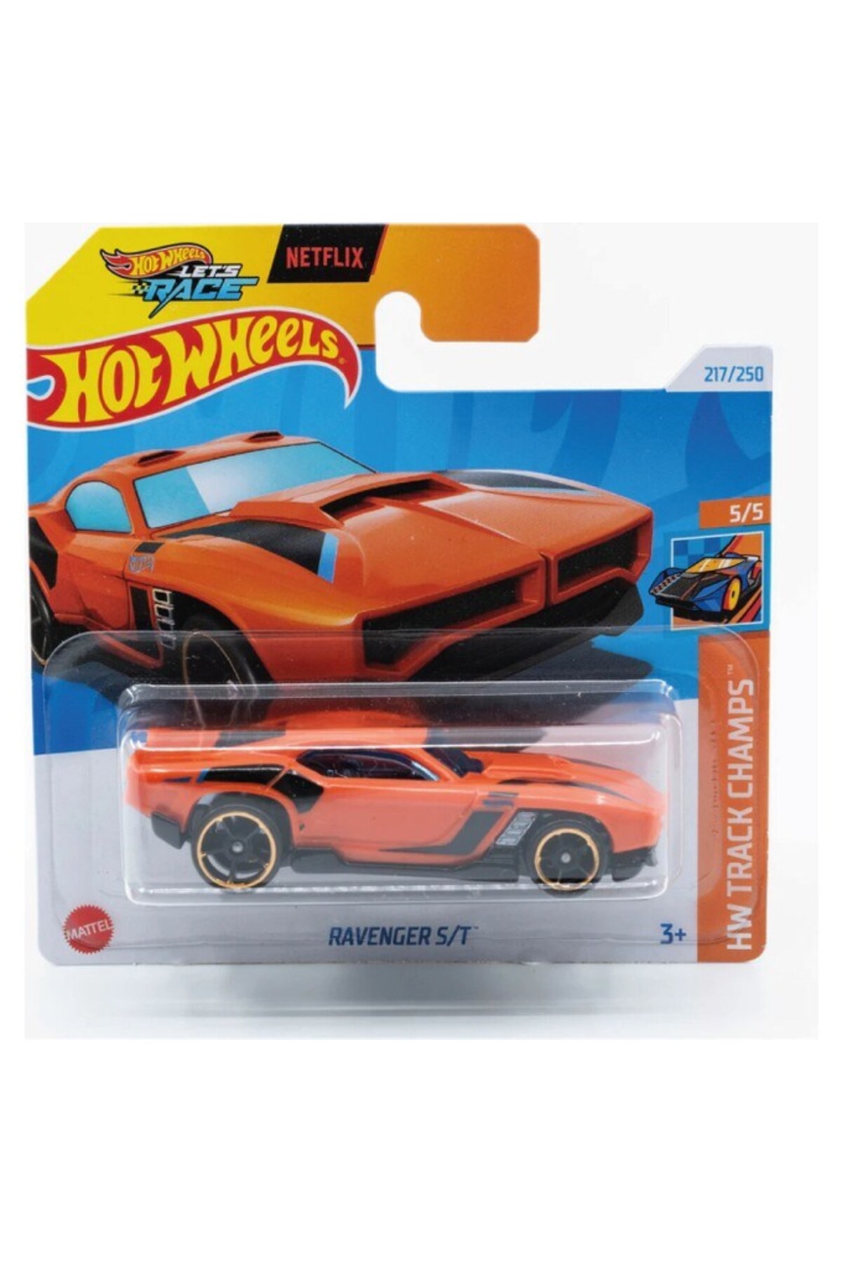 ماشین اسباب بازی CARS HRY81 HW CHAMPS RAVENGER S T هات ویلز اورجینال HOT WHEELS