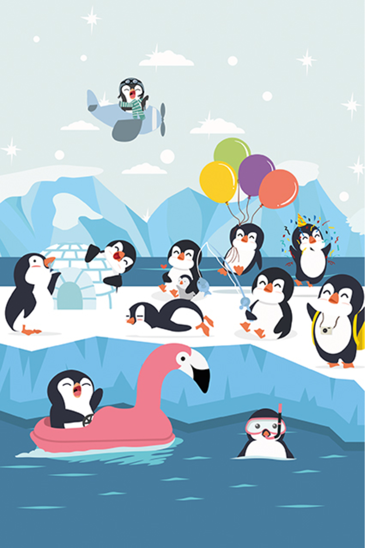 پازل پنگوئن های زیبا ART KIDS 25 قطعه چوبی اورجینال ارت Art Puzzle