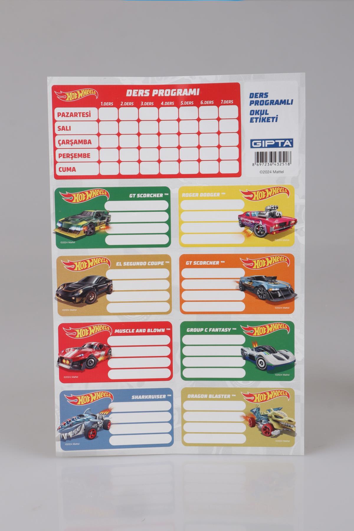 برچسب فصل جدید دارای مجوز چرخ های داغ 24 کامل دوره برنامه ریزی شده هات ویلز اورجینال HOT WHEELS