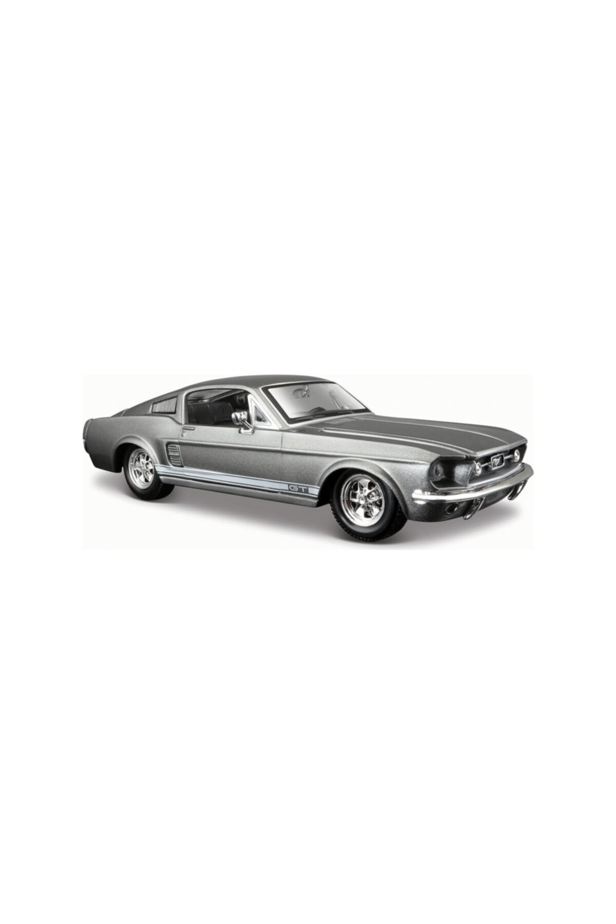 مدل خودرو فورد موستانگ GT GRAY 1967 1:24 DIECAST اورجینال Maisto
