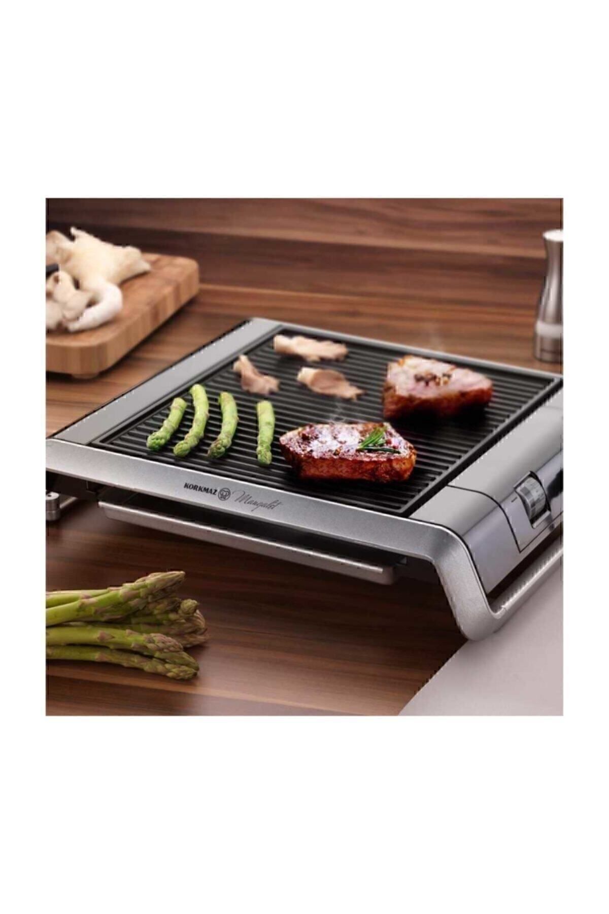 گریل برقی کباب پز گرانیت سیاه BBQ A333 02 اورجینال KORKMAZ