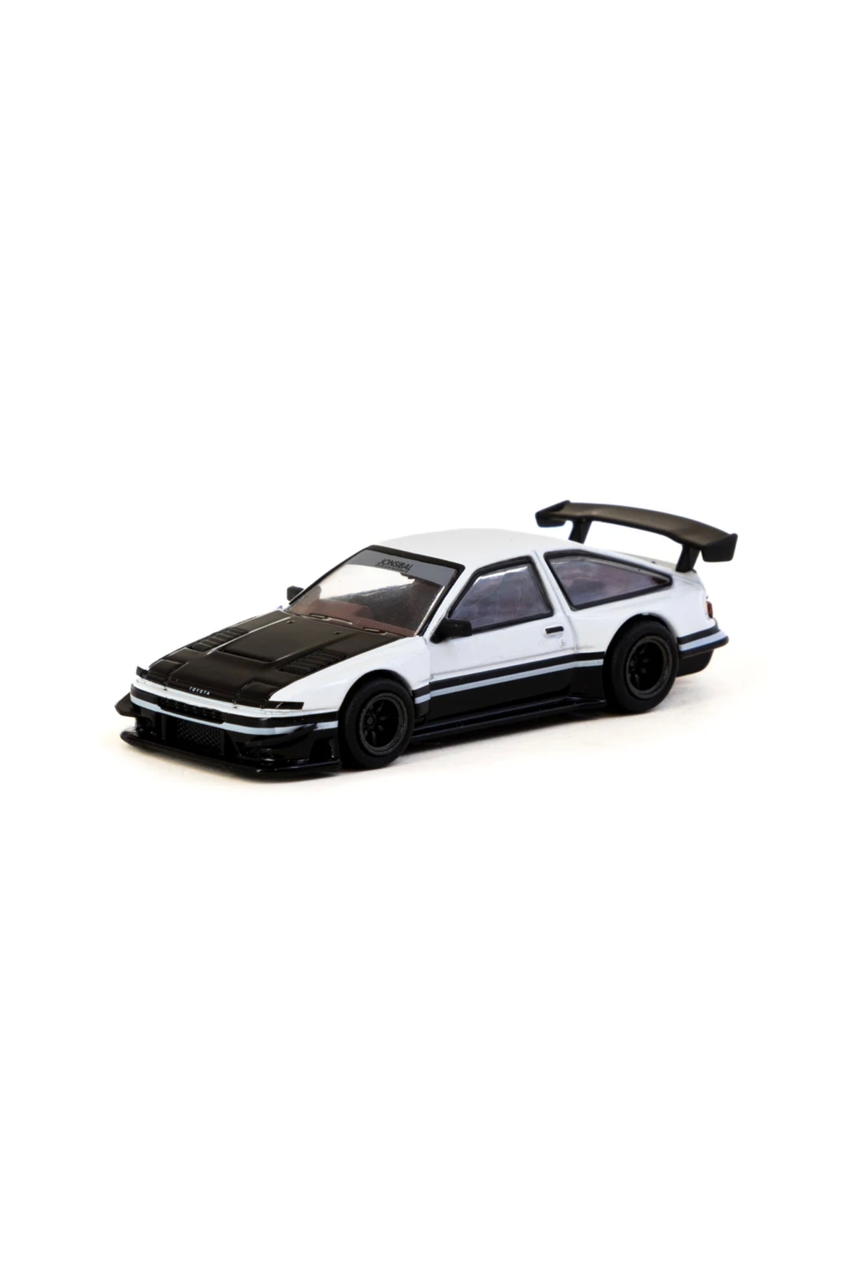 مدل خودرو 1 64 تویوتا اسپرینتر TRUENO AE86 WIDEBODY سفید مشکی با کارت‌های TARMAC اورجینال Tarmac Works