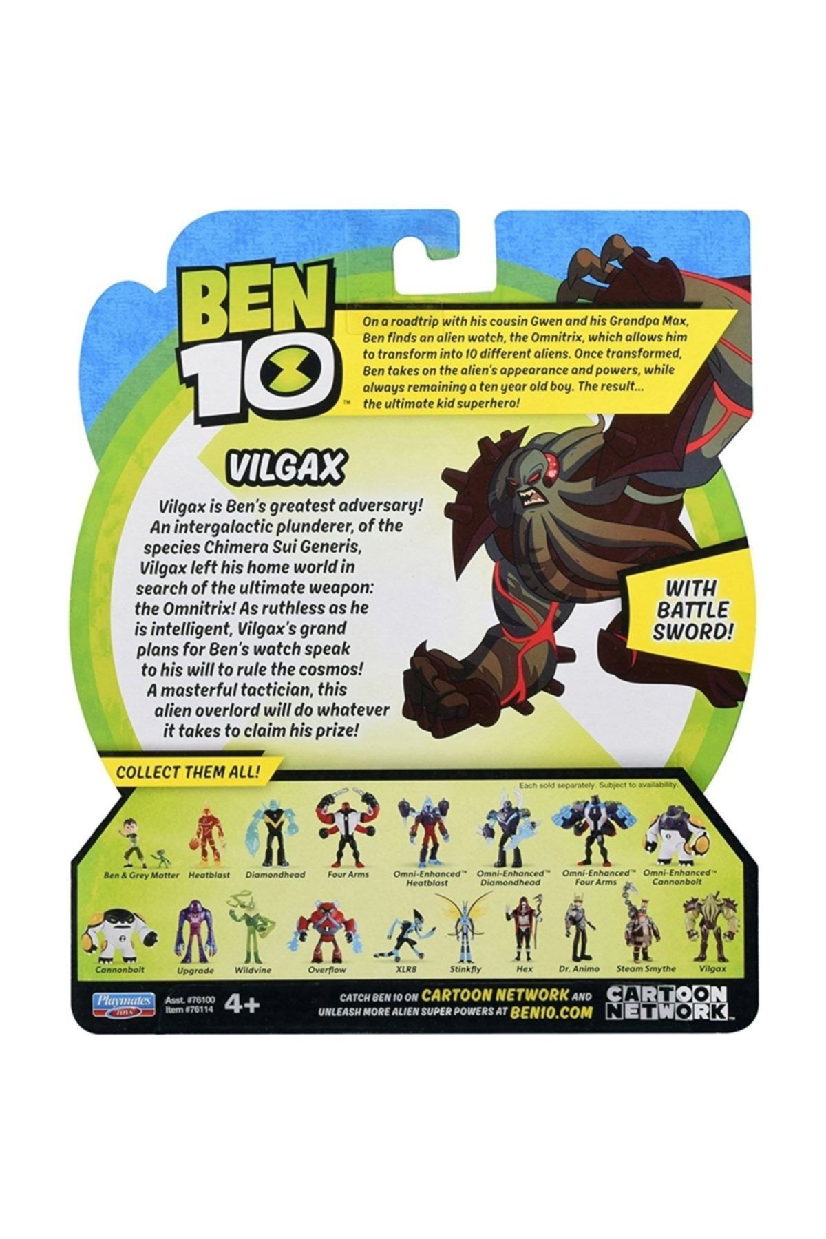 اسباب بازی های فیگور دیگر اکشن VILGAX اورجینال BEN10
