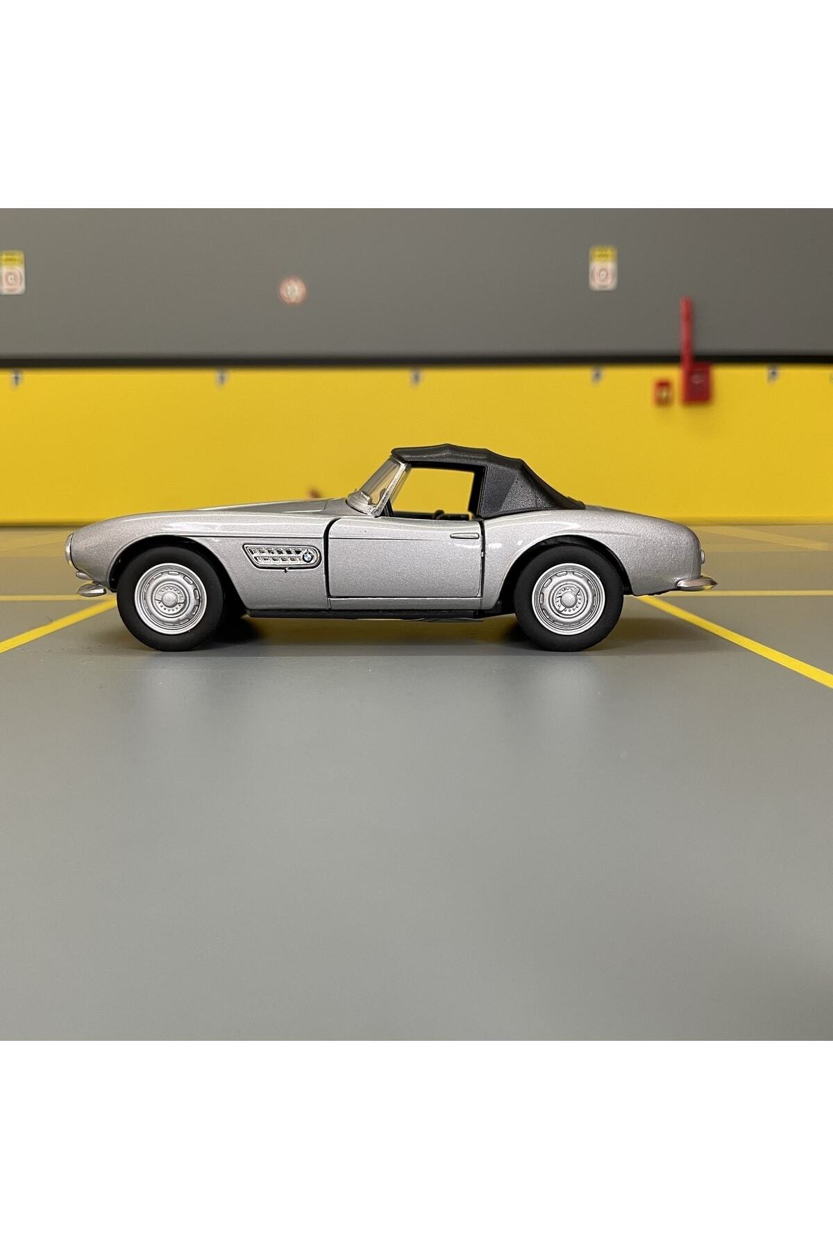 مدل خودرو BMW 507 1956 1 36 SCALE C&amp;C MODEL GARAGE PULL DROP DIECAST METAL TOY CAR اورجینال WELLY