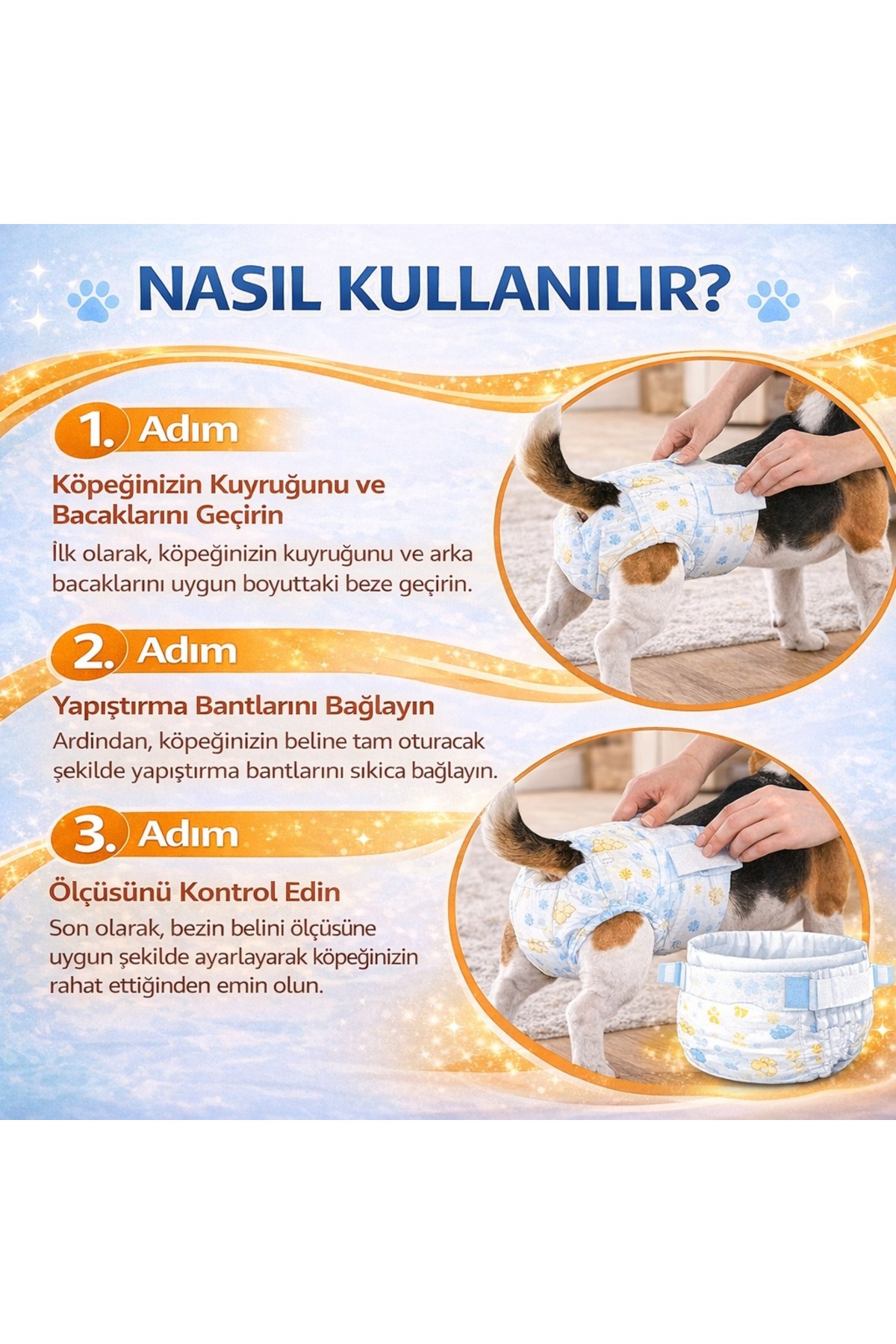پوشک شورت سگ و گربه سایز S مدل MAD-215، بسیار جاذب و ضدنشت مدپت MadPet