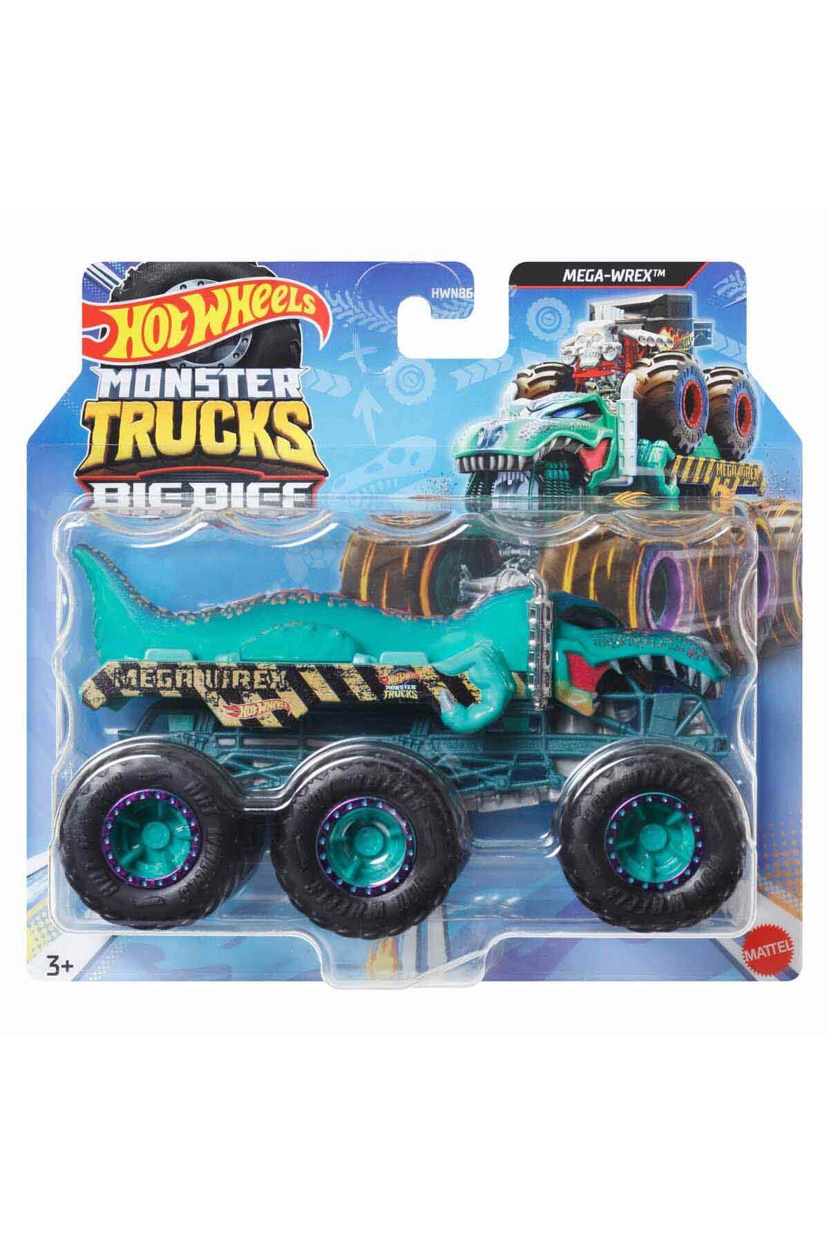 ماشین اسباب بازی 1:64 چرخ های هیولا کامیون MEGA WREX HWN87 هات ویلز اورجینال HOT WHEELS