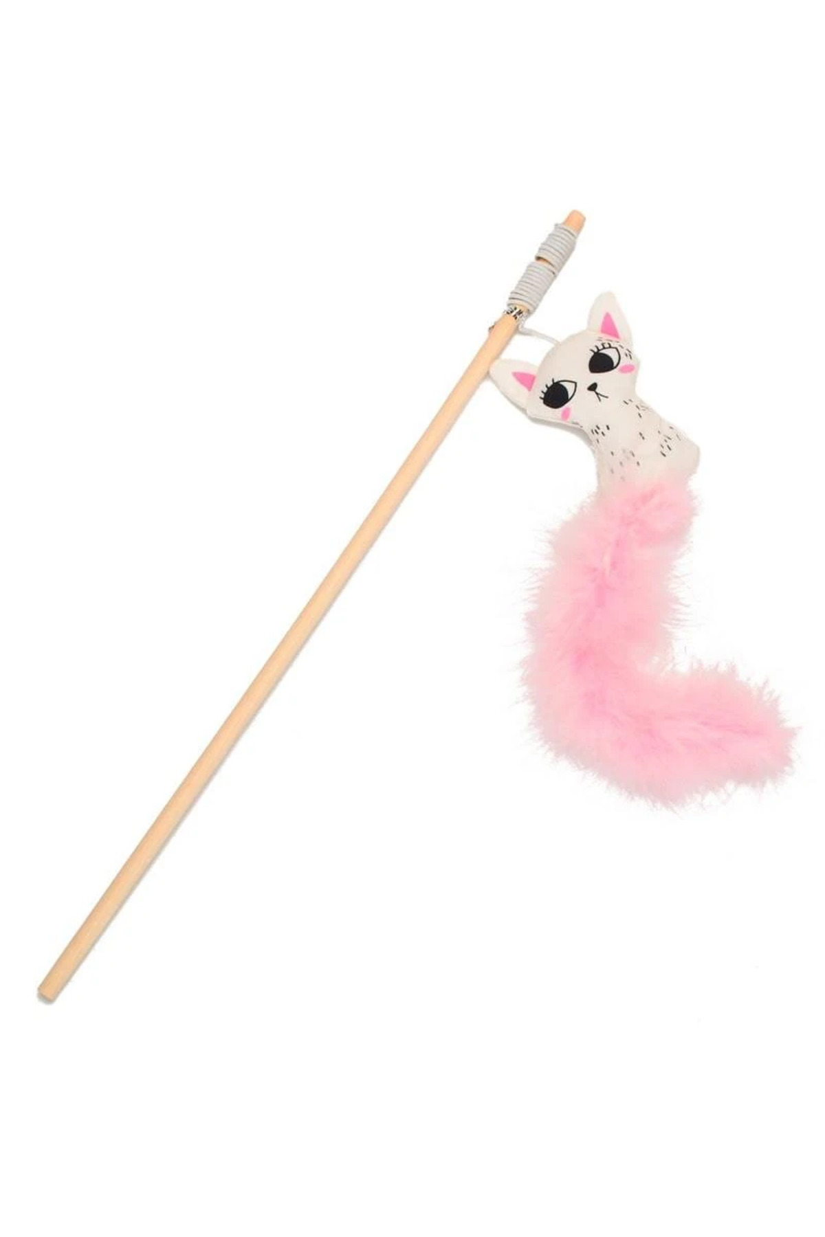 چوب‌ماهیگیری گربه Kitty صورتی پتزا Petza