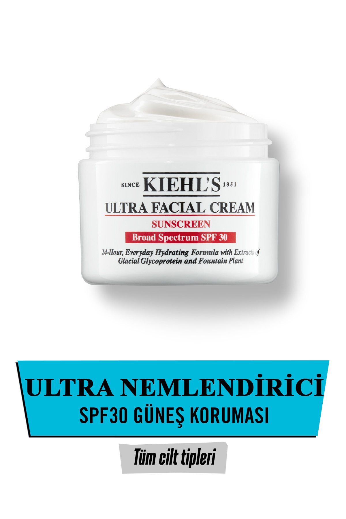 Kiehl's مرطوب کننده روزانه ۲۴ ساعته با SPF۳۰ ۵۰ میلی لیتر