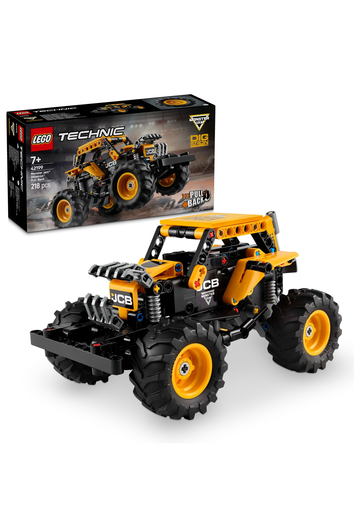 لگو و اسباب بازی های ساخت محور ® TECHNIC MONSTER JAM™ DIGATRON™ PULL AND RELEASE 42199 CREATIVE TOY BUILDING FOR KIDS 7+ 218P اورجینال LEGO