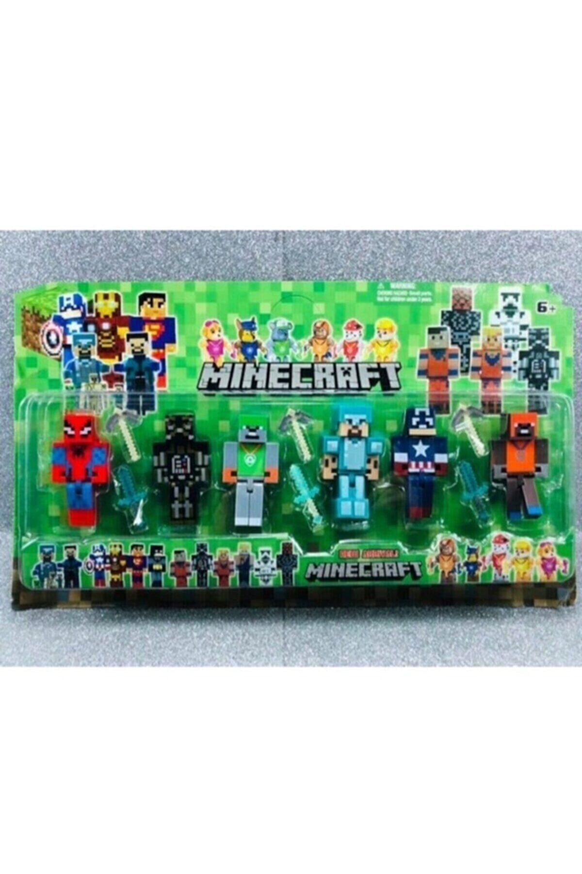 اسباب بازی های فیگور دیگر MINECRAFT FIGURE SUPERMAN BATMAN 12 PIECES LI MAYKRAFT cibotoys