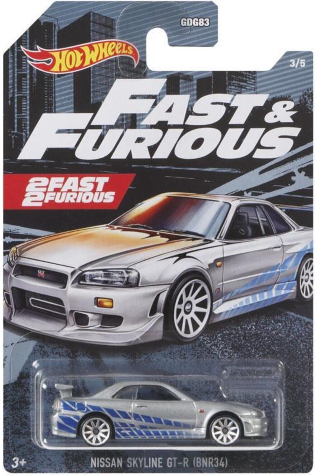 اسباب بازی های فیگور دیگر MATTEL GYN28 HOTWHEELS FAST & FURIOS CARS NISSAN SKYLINE GT R از ترکیه HOT WHEELS