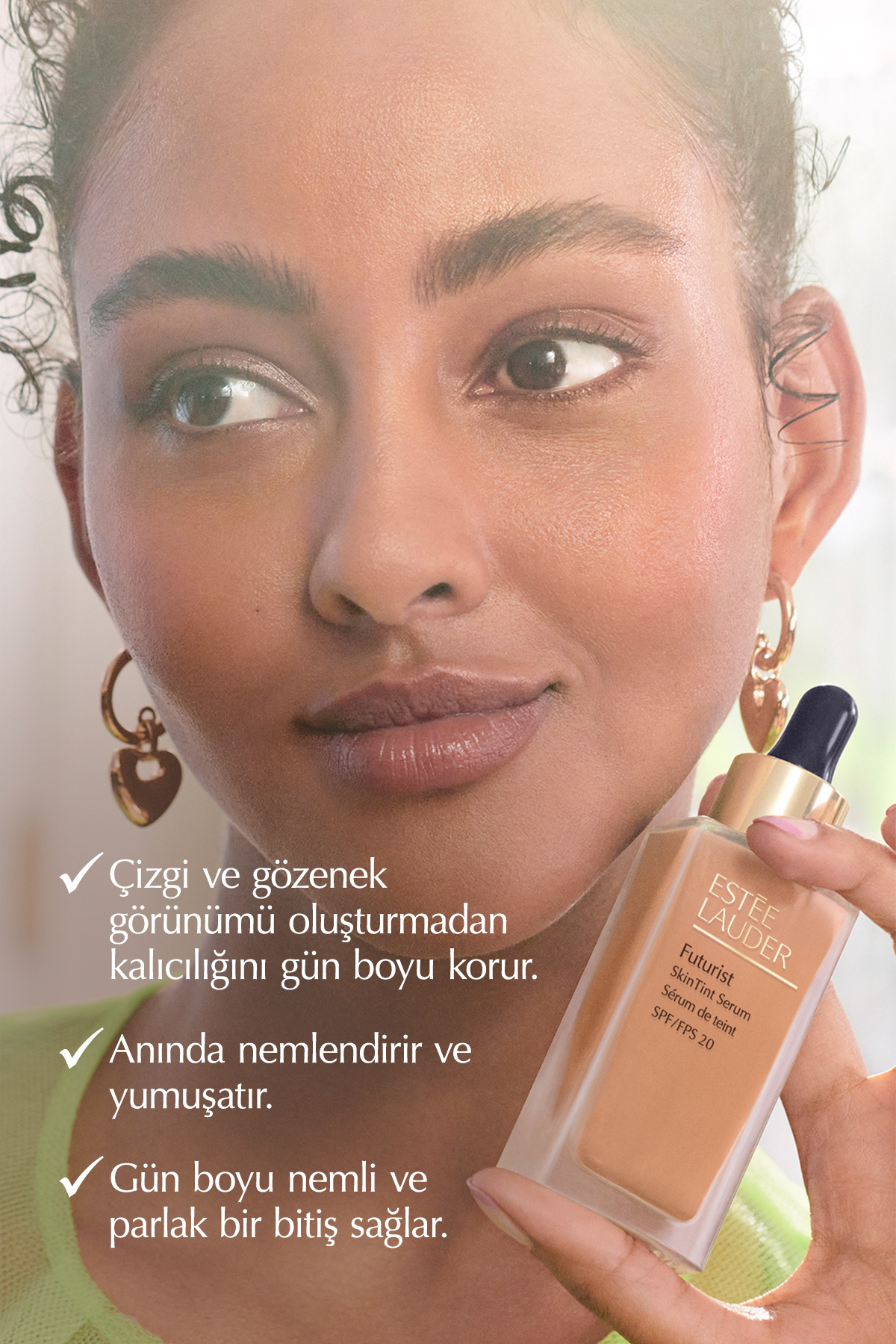 کرم پودر بنیاد سرم SINTINT FUTURIST 30ML SPF20 رنگ: ماسه ادویه 4N2 Estee Lauder
