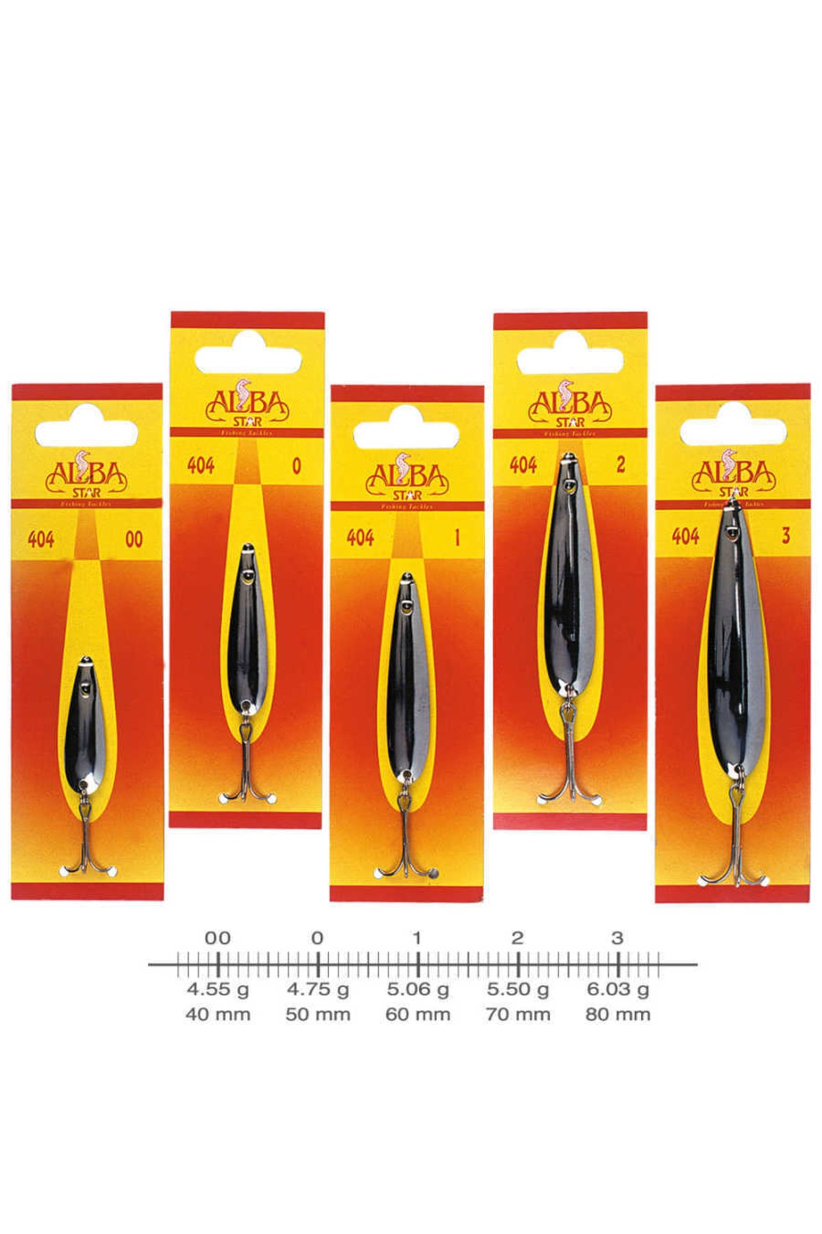 طعمه قاشقی ماهیگیری آلباستار Albastar 404 Lüfer، تخت، شماره ۱