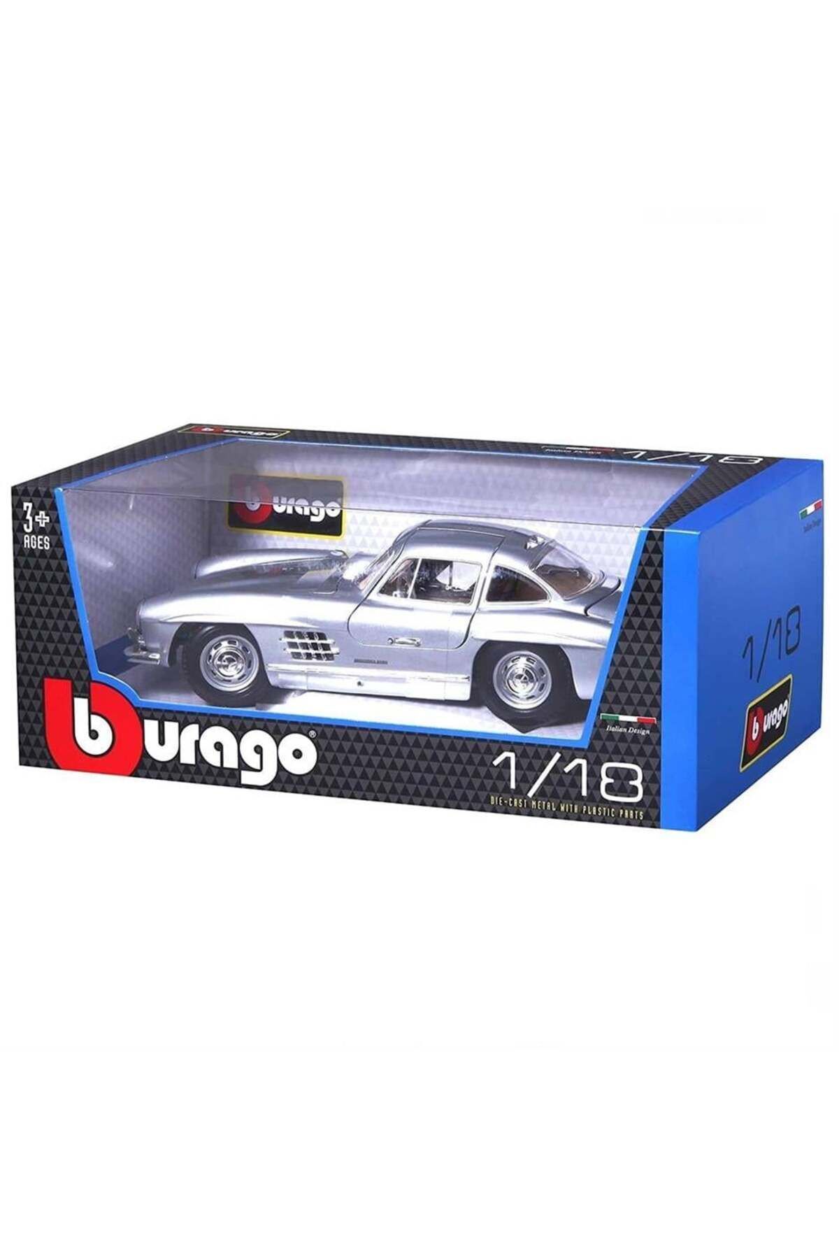 مدل خودرو 1:24 1954 مرسدس بنز 300 SL ماشین کلاسیک اورجینال Burago