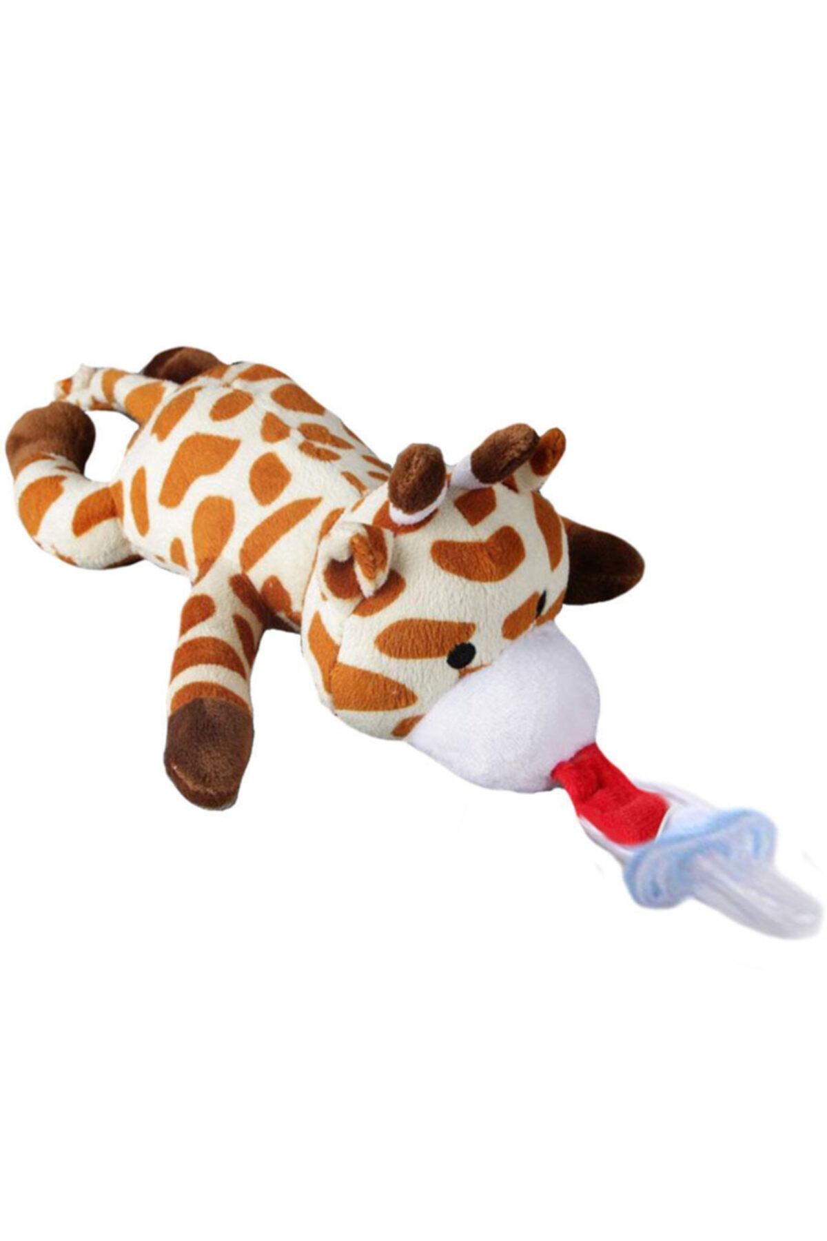 اسباب بازی های پشمی اسباب‌بازی زرافه همراه با پستانک SZY191 Sozzy Toys